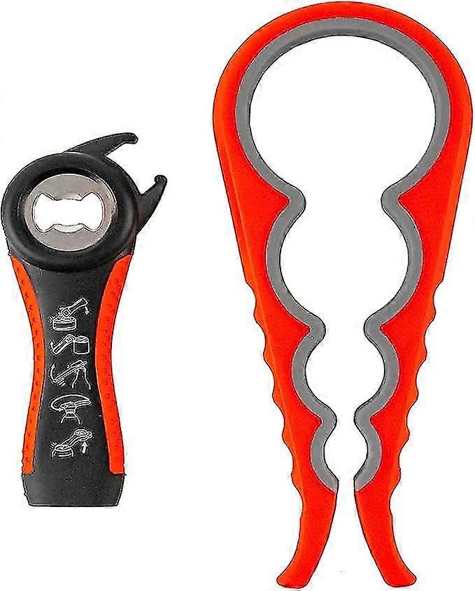 Multifunctional can opener, kitchen gadget with non-slip handle