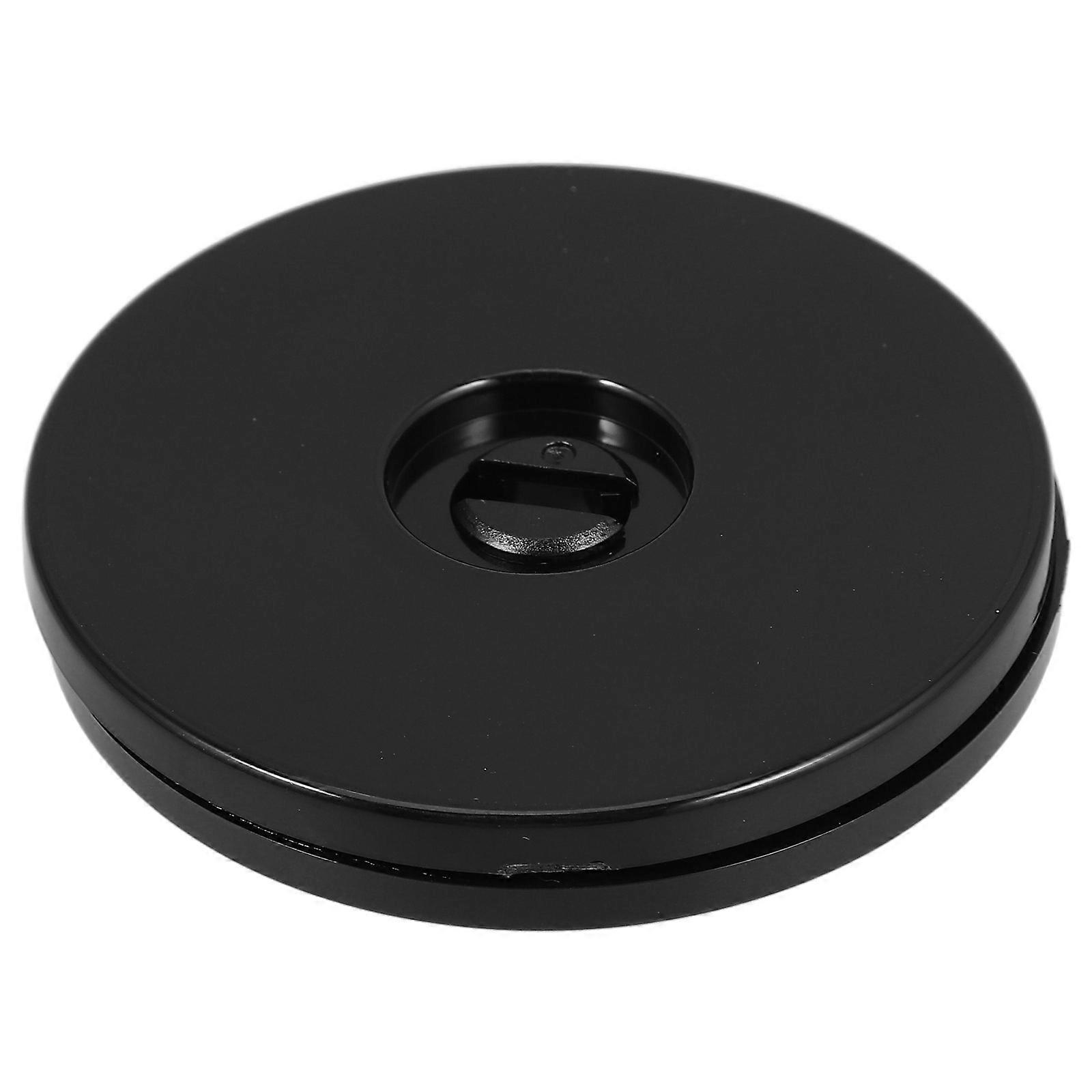 Black Acrylic Lazy Susan Turntable Rotating Base with Swivel Bearing for Kitchen Pantry and Dining Table Organizer
