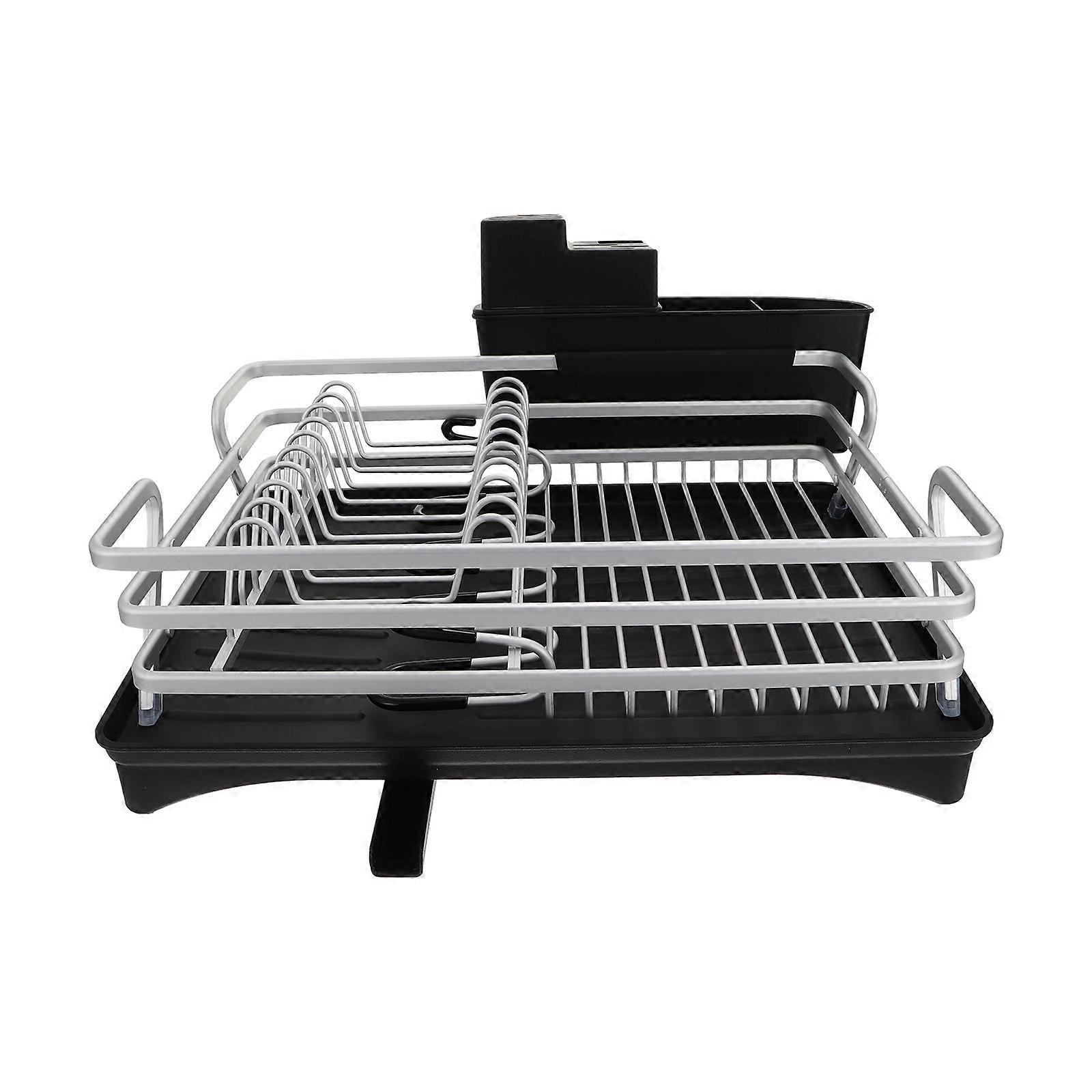 KitchenStorageRack MultiFunction PP Material SilverColor 4300X3100X1350CM DishDrainer 1Pc