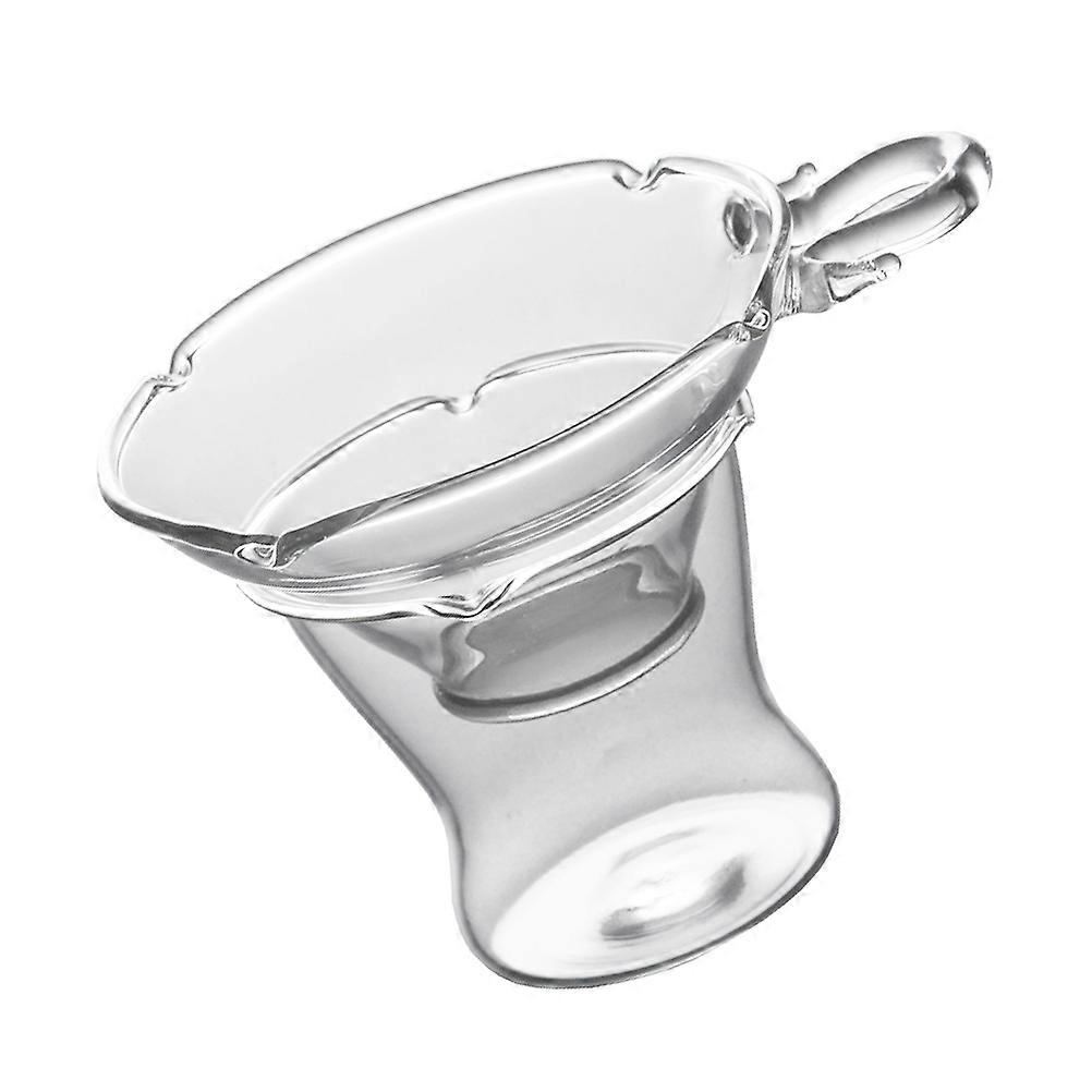 Transparent Glass Tea Strainer with Fine Mesh Infuser, Wear Resistant Loose Leaf Tea Accessory for and Stylish Decoration