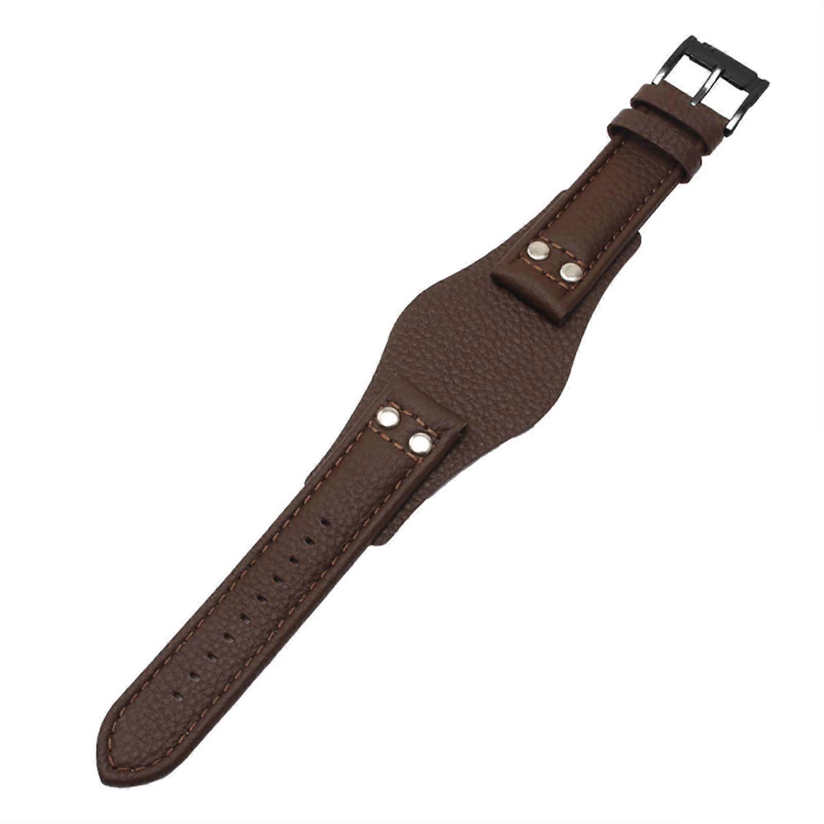 For CH2891CH3051 CH2564 CH2565 men's watch strap, leather, 22mm band with matte leather strap brown black buckle 22mm