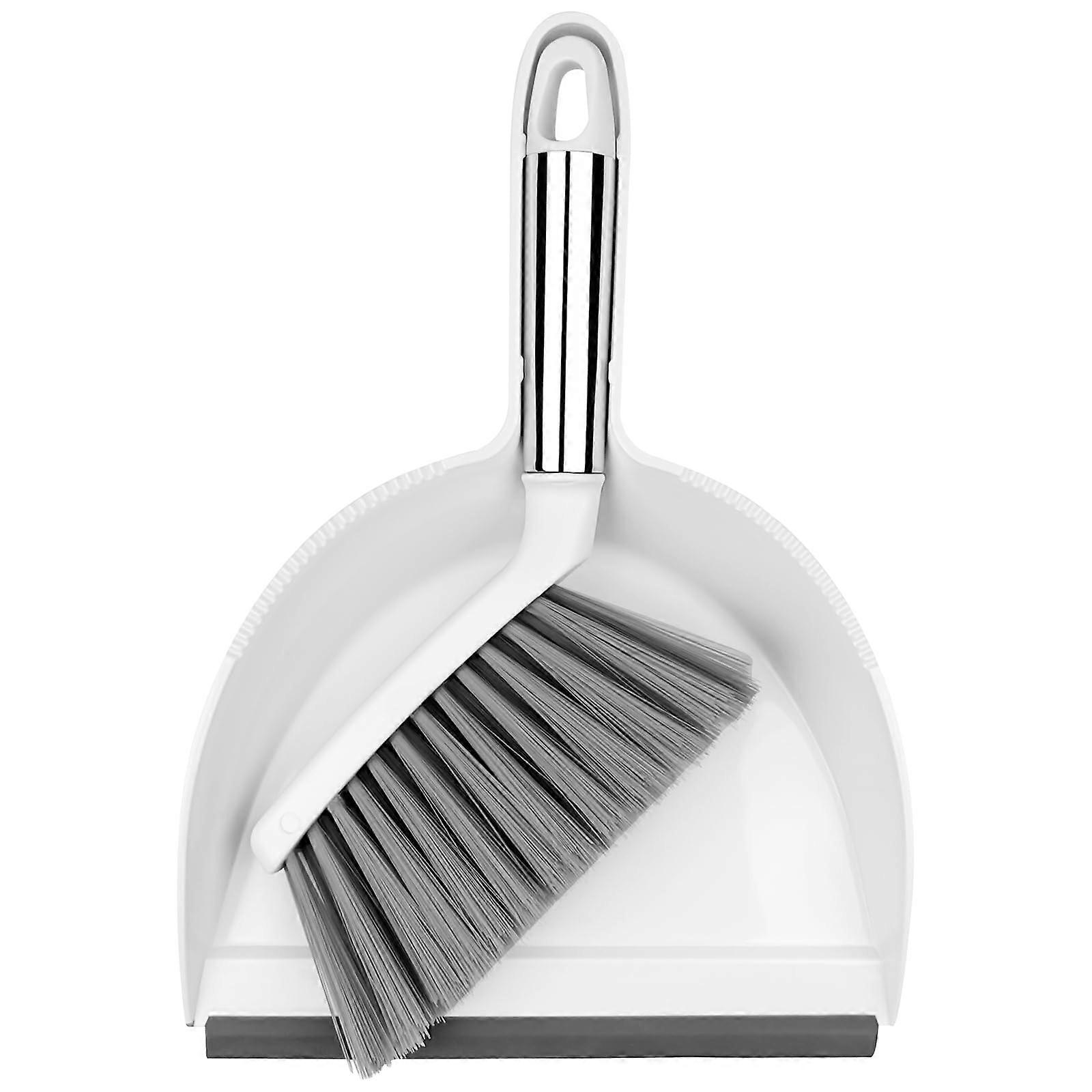 Broom and Dustpan Set - Small PP Material Hand Brush and Shovel, Space Saving Dustpan with Table Brush for Easy Cleaning