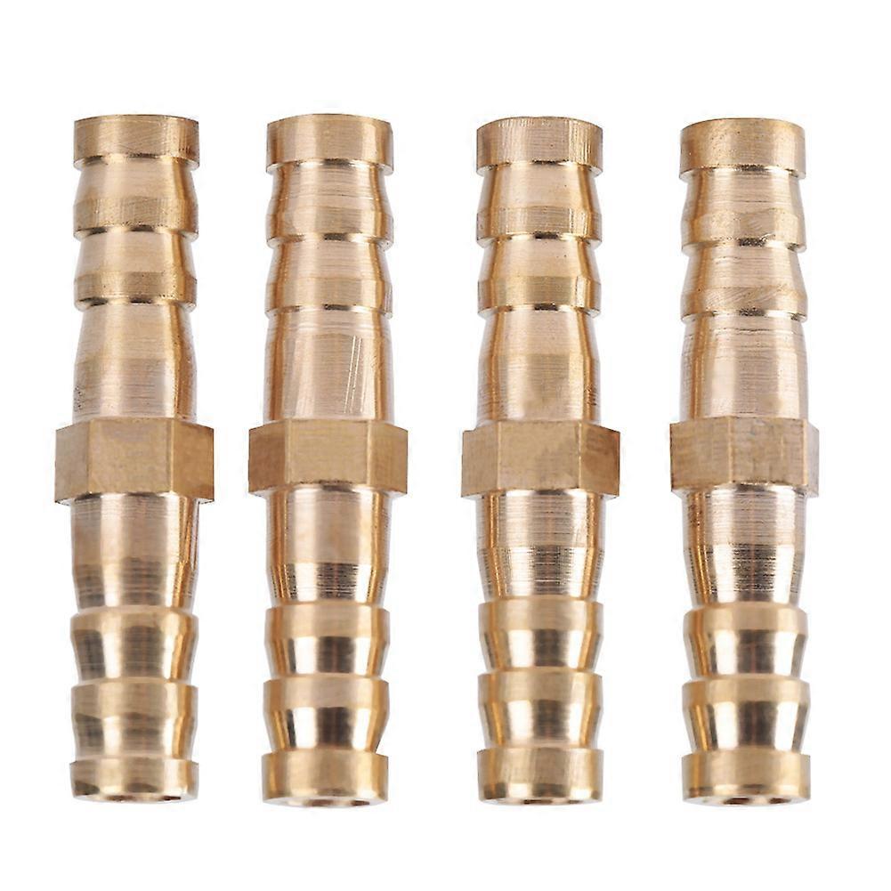 Brass Fitting Hose Barb Tail Reducer Reducing Plug Connector (8mm-8mm 4pcs)