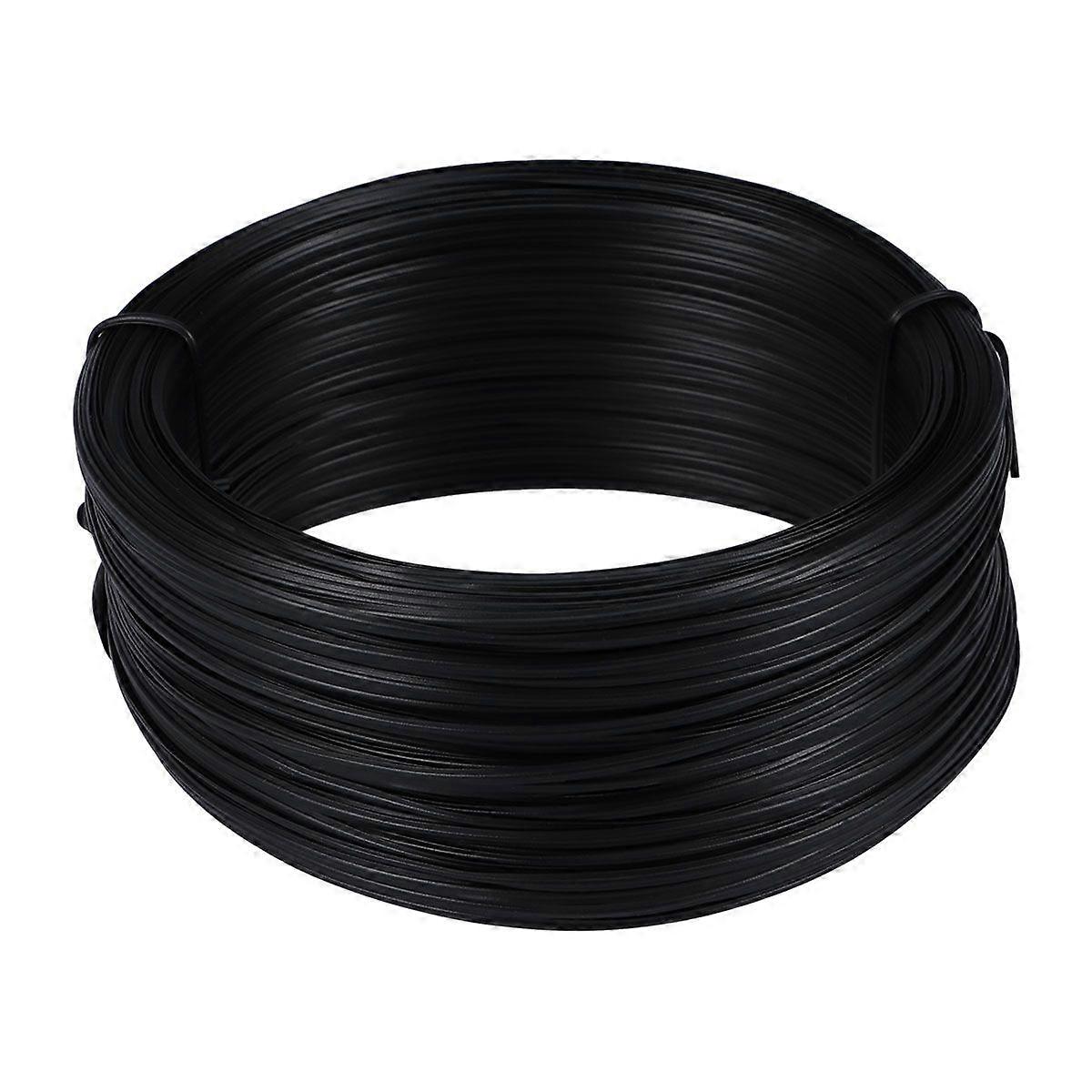 55 Meters PVC Glue Coated Wire Binding Garden Wire Binding Iron Wire (Black)