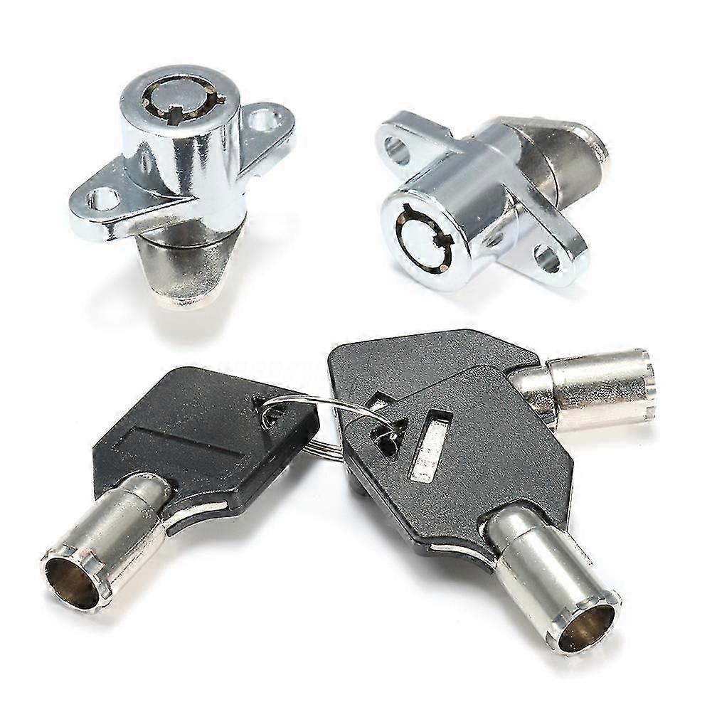 2x Hard Saddlebag Lock 3 Keys Set For Touring