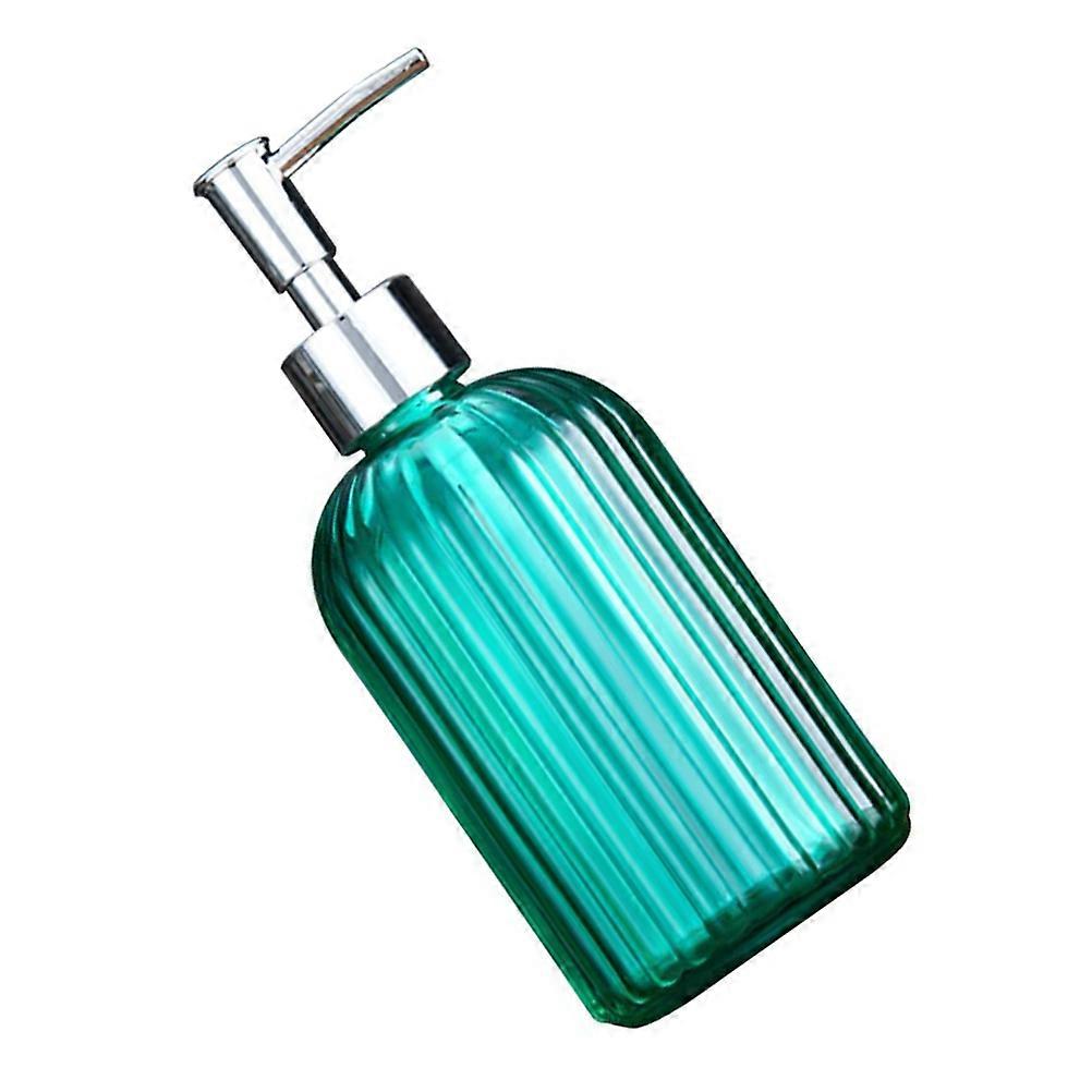 Soap Dispensing Refillable Glass Bottle 440ML Cylindrical Shape Kitchen Use 1Set