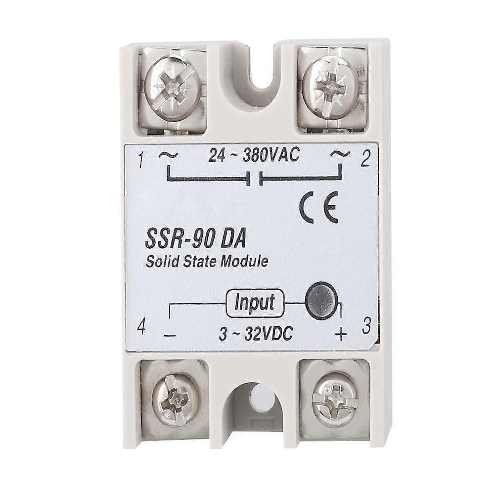 SSR-90DA 90A Solid State Relay Module SSR DC AC Input 3-32V DC