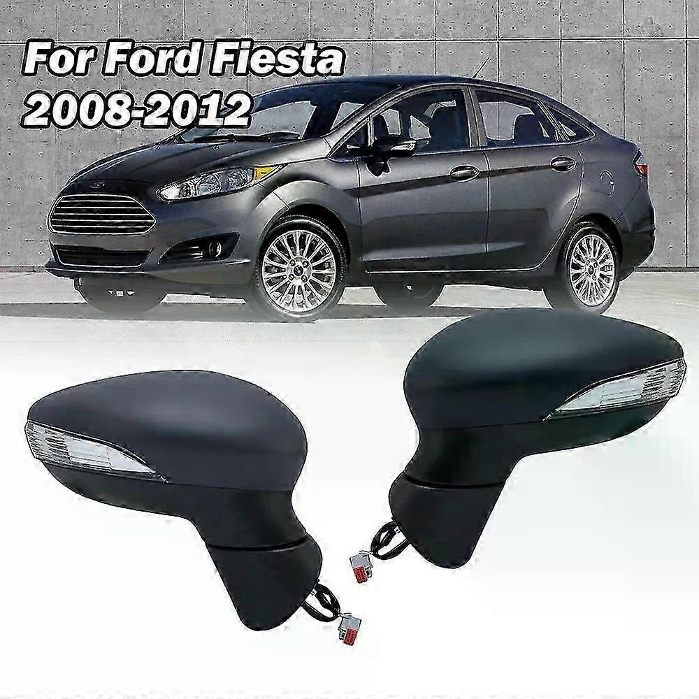 5 Wire Side Rearview Mirror Assembly Fit For Fit For d Fiesta 2008-2012 Without Heated Primer Color Door Rearview Mirror Car Accessories
