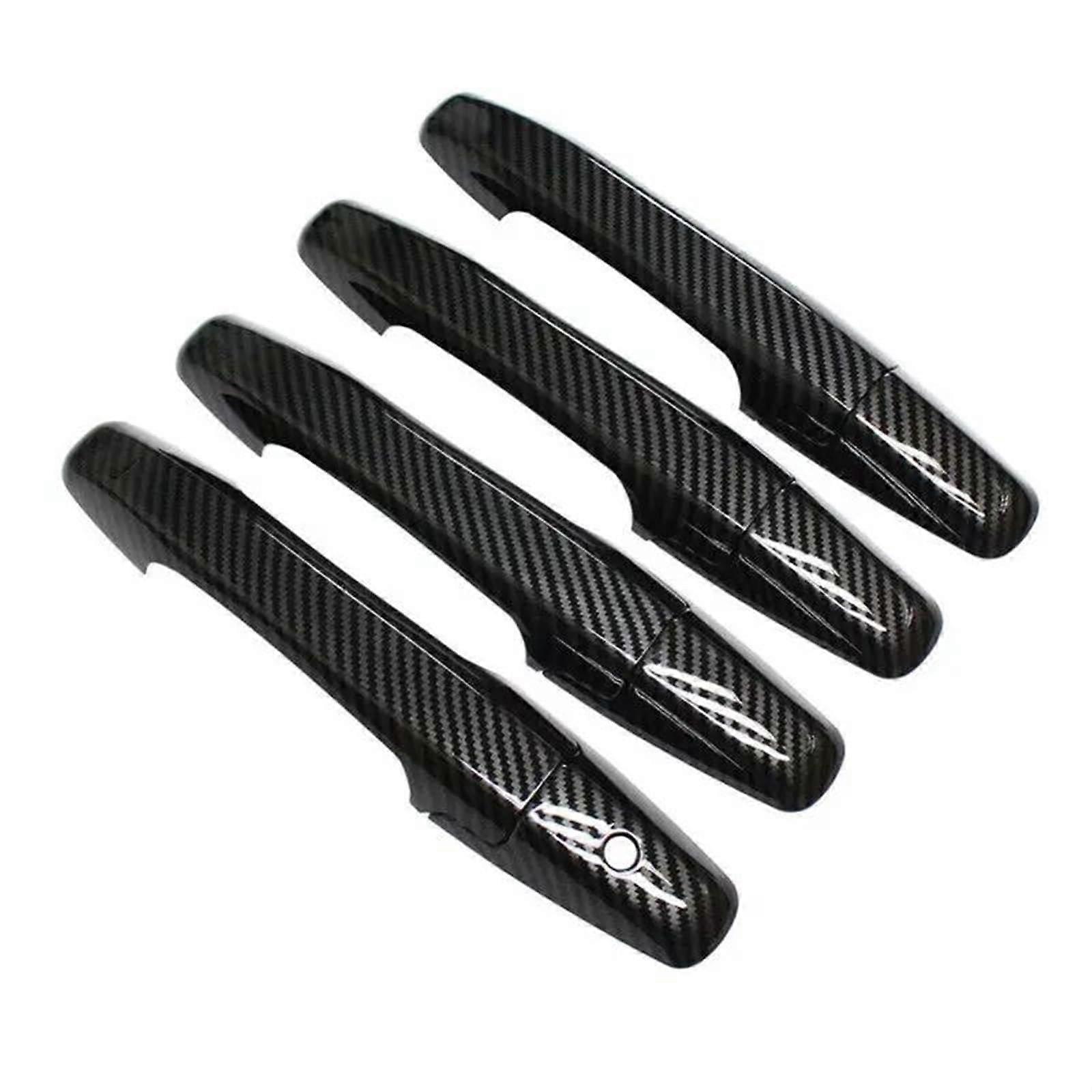 Carbon Fiber Style Outer Door Handle Cover For Civic 8th Car