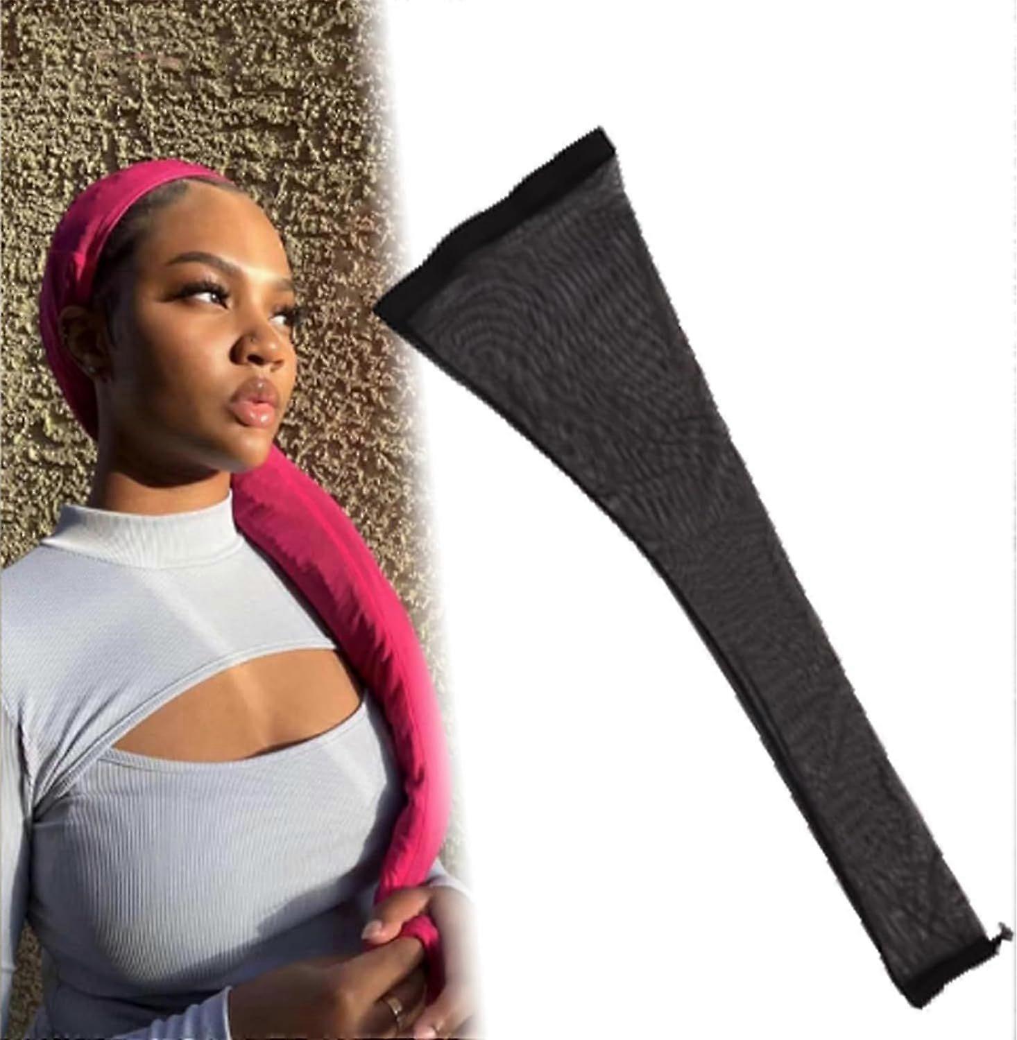 Hårvev erme for lok, 2025 ny hårvev erme for lok, hårpleie for parykk, ekstra lang parykk cap pustende elastisk med elastisk bånd