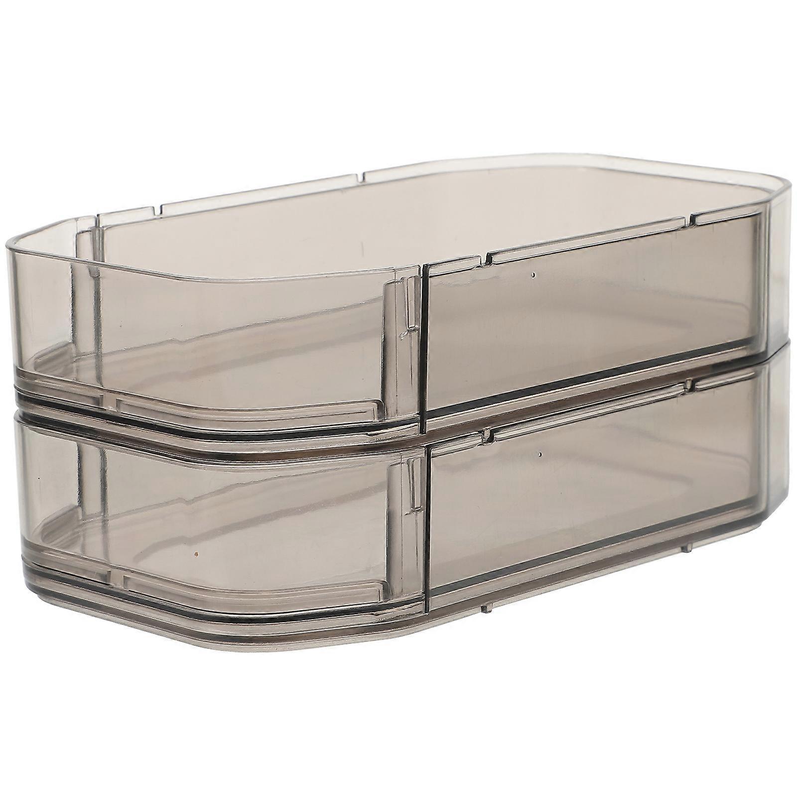 Plastic Drawer Organizer 2pcs Free Stacking Desktop Holder