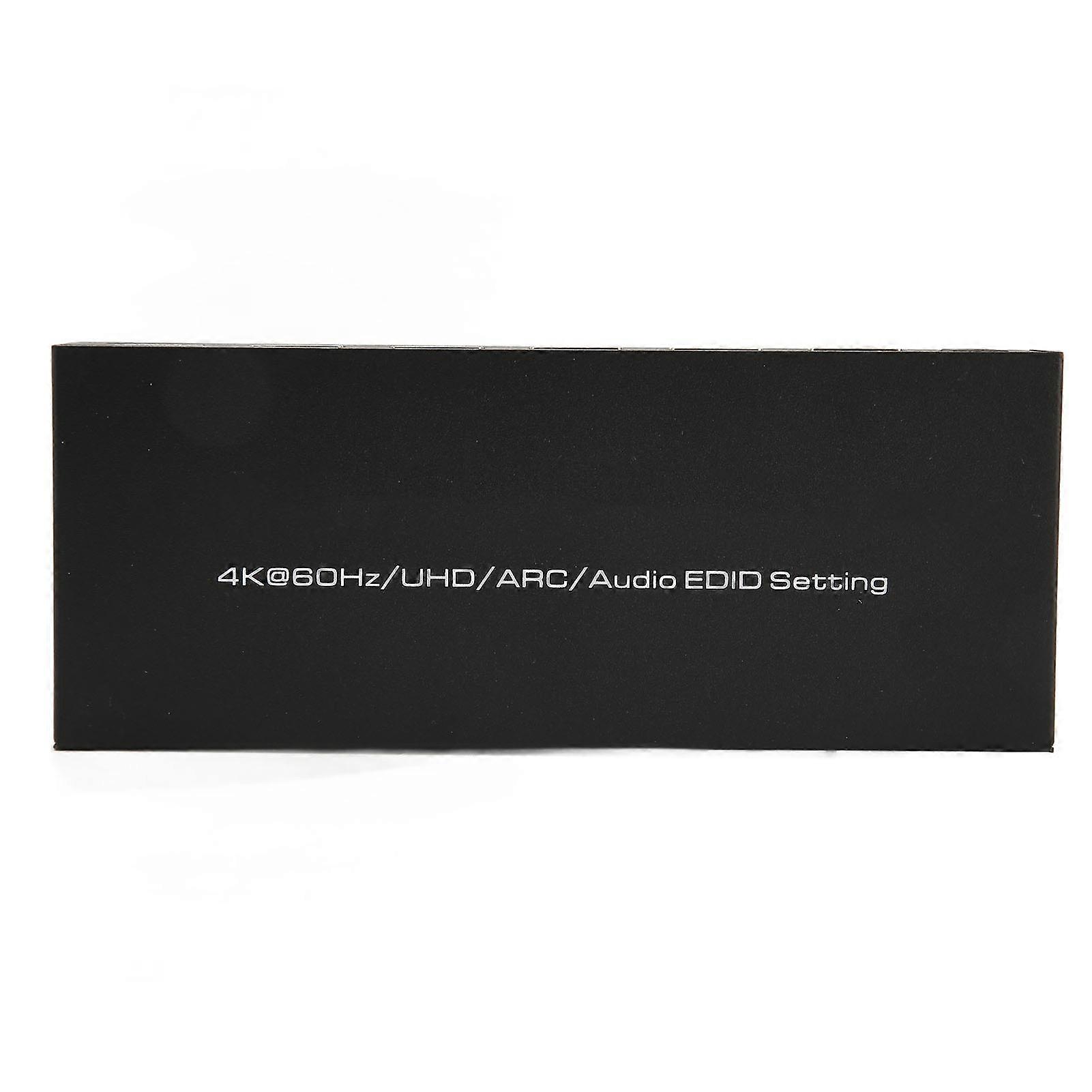 HDR HD Multimedia Interface Sound Extractor 5 Port 18Gbps Sound Extractor Switch Box with Remote Control ARC 100‑240V EU Plug 