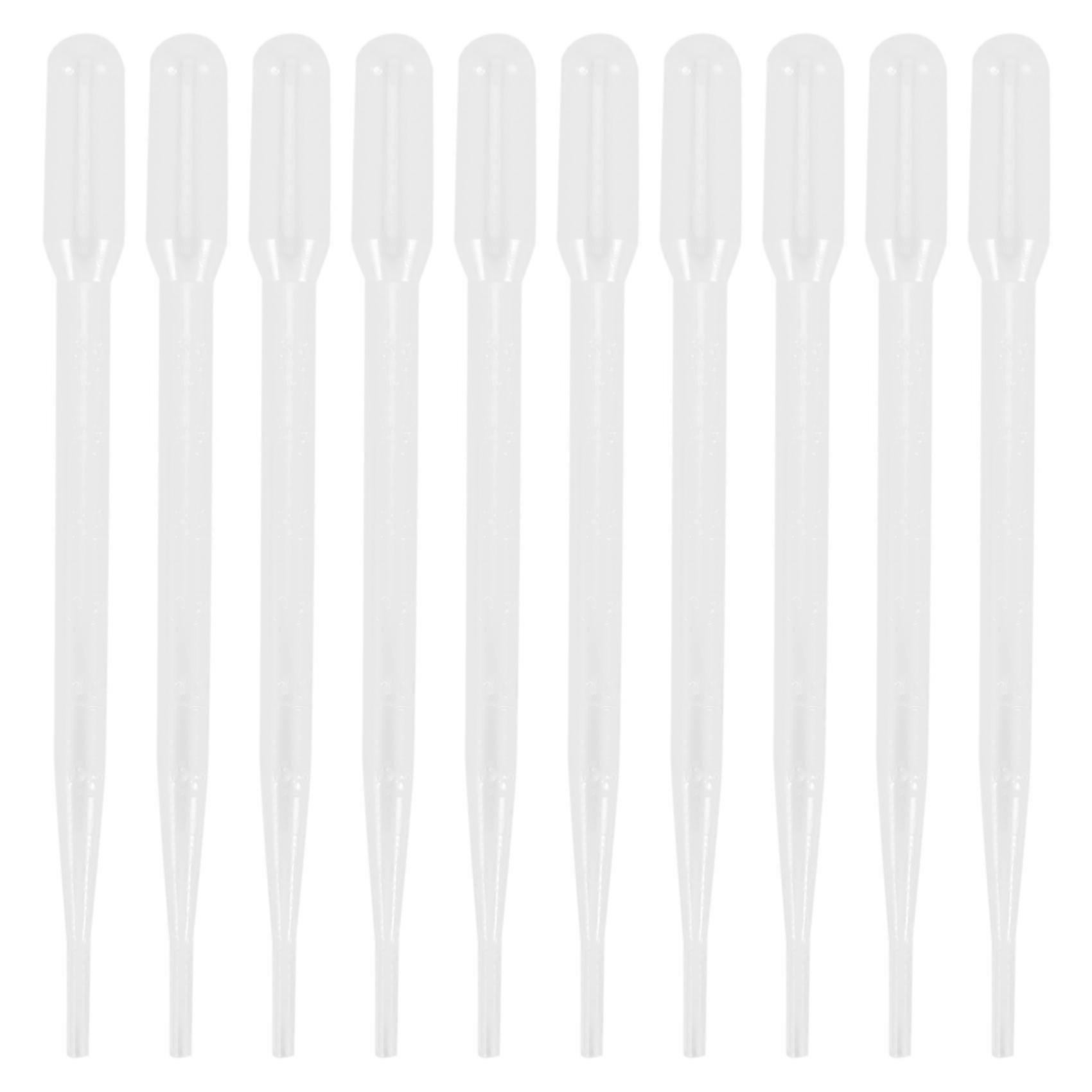 10pcs 3ML Disposable Plastic Eye Dropper Set Transfer Graduated Pipettes