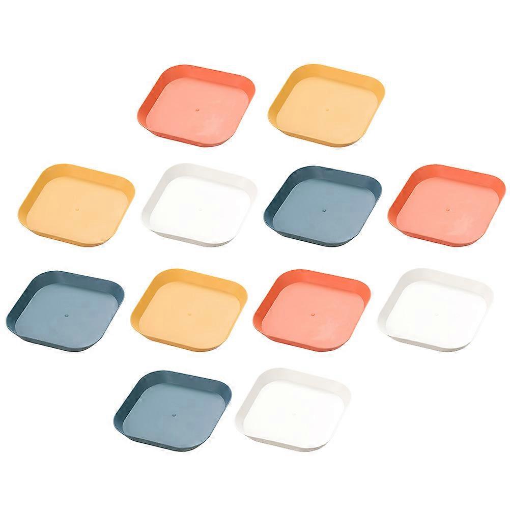 Assorted Color Storage Plate Set for Home Use PP Food Container Perfect for Organizing Snacks and Desserts 12pcs