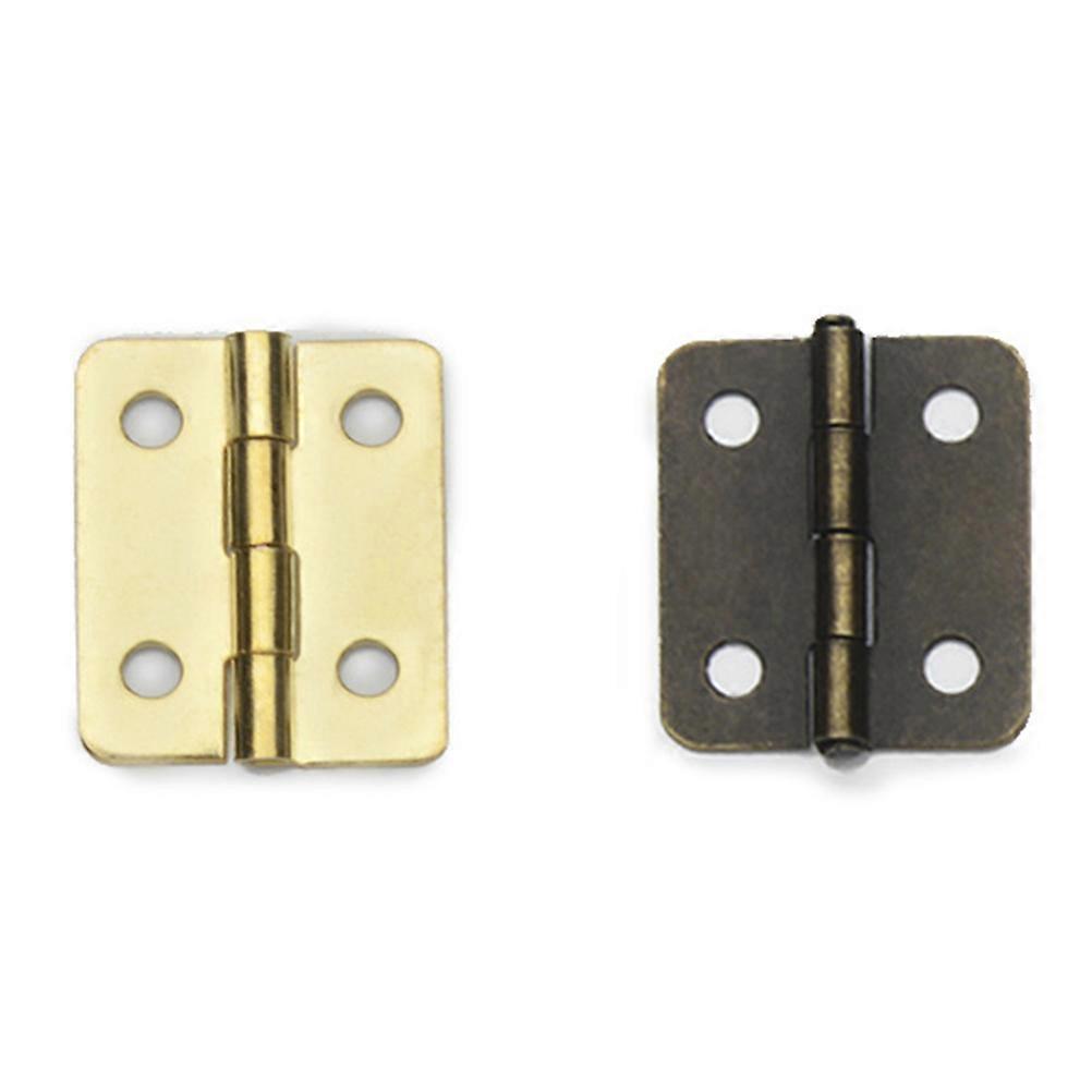 Self Closing Spring hinge for Jewel Cases Boxes in Brown Color Stainless Steel Smooth Mute 20pcs 0.5inch