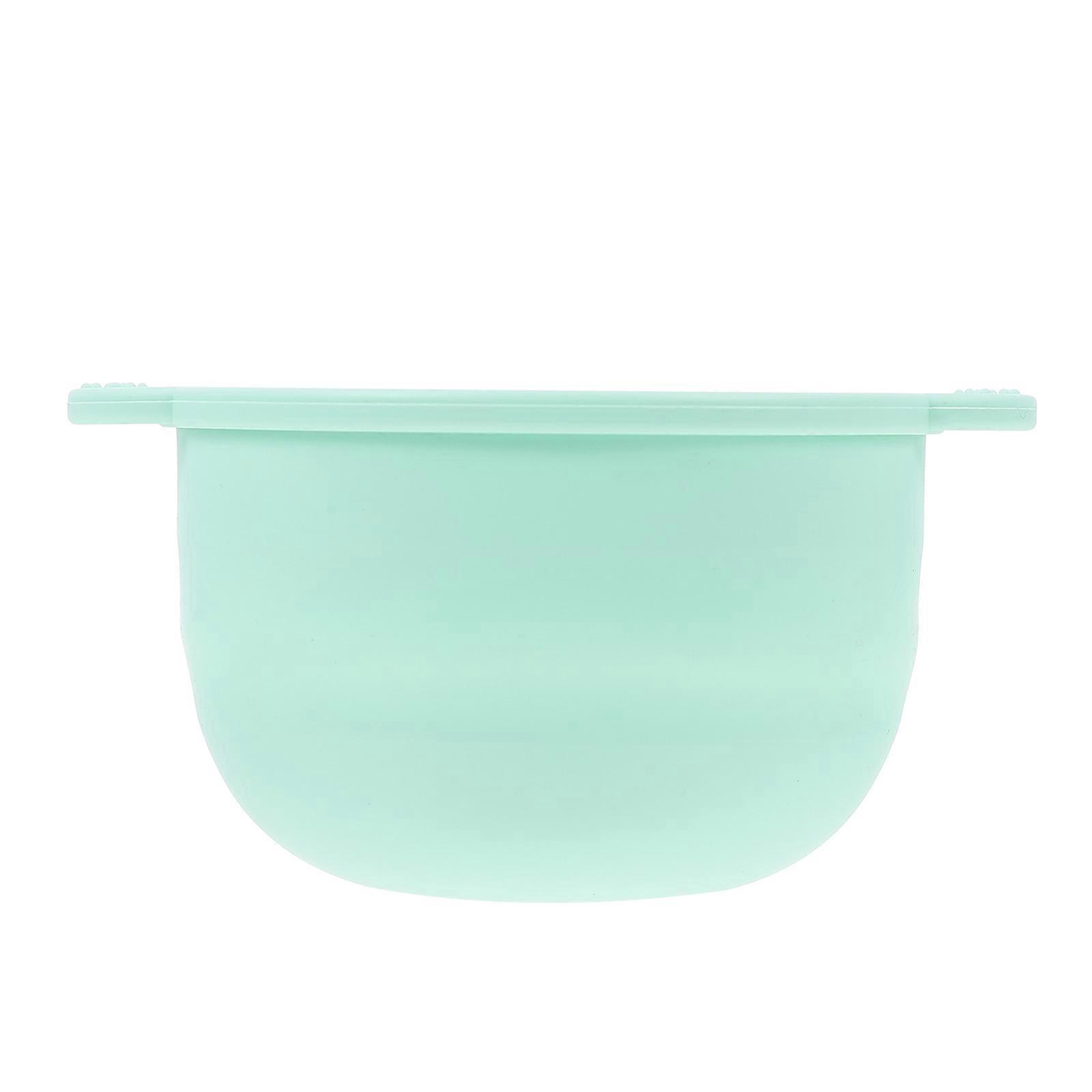 Wax Heater Accessory Non Stick Silicone Bowl Durable for Salon Use Green 5.1×4.1×1.4in 1Set