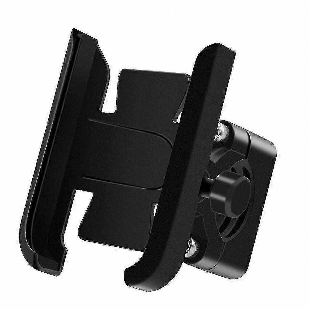 Universal Handlebar Mount for Mobile Devices - Durable Aluminum Alloy Construction with Silver Finish for Motorcycle Navigation and Riding Convenience