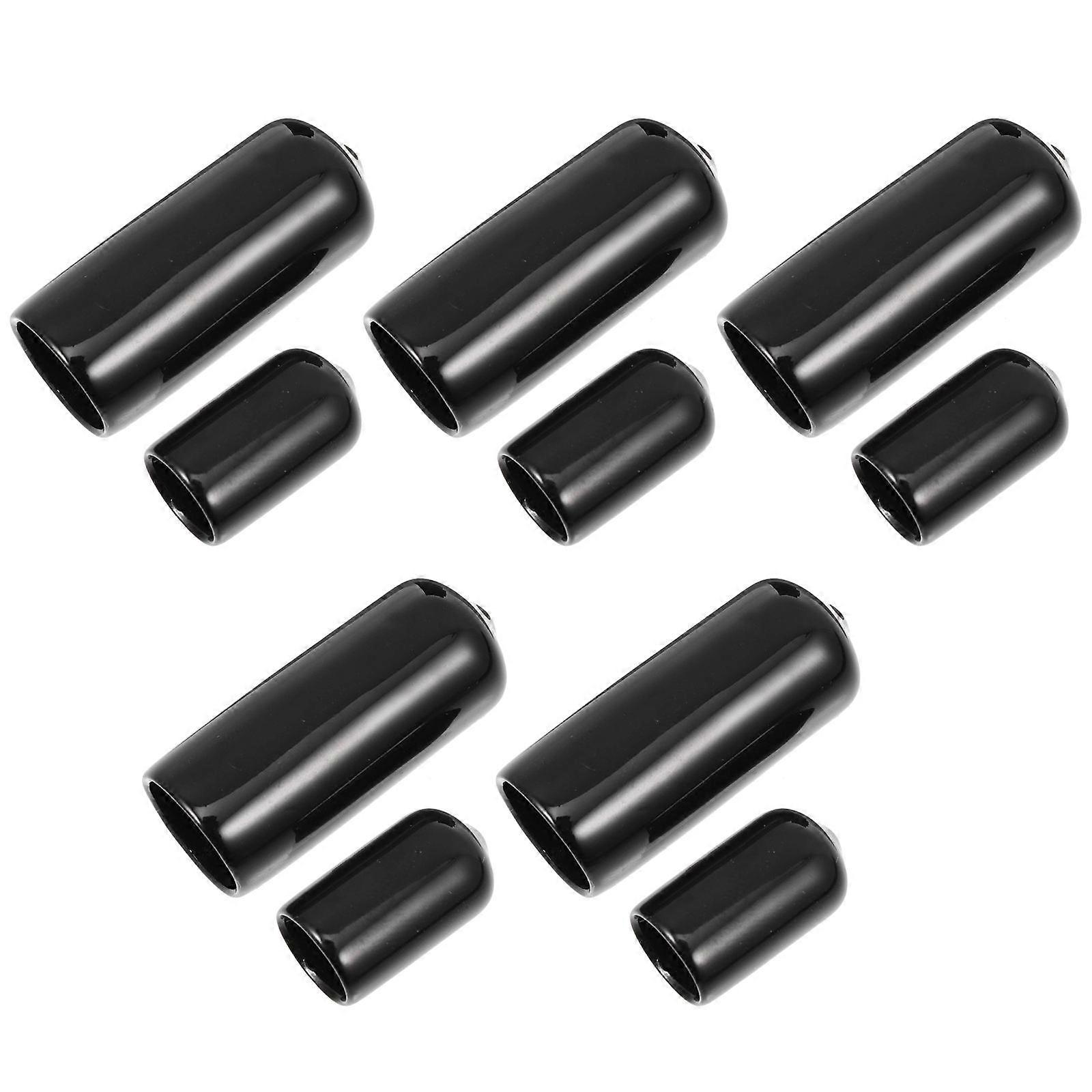Durable Rubber Pool Cue Tip Covers 10pcs Set for Billiard Cue Heads, Easy Attachment & Convenient Storage for Snooker and Pool Players