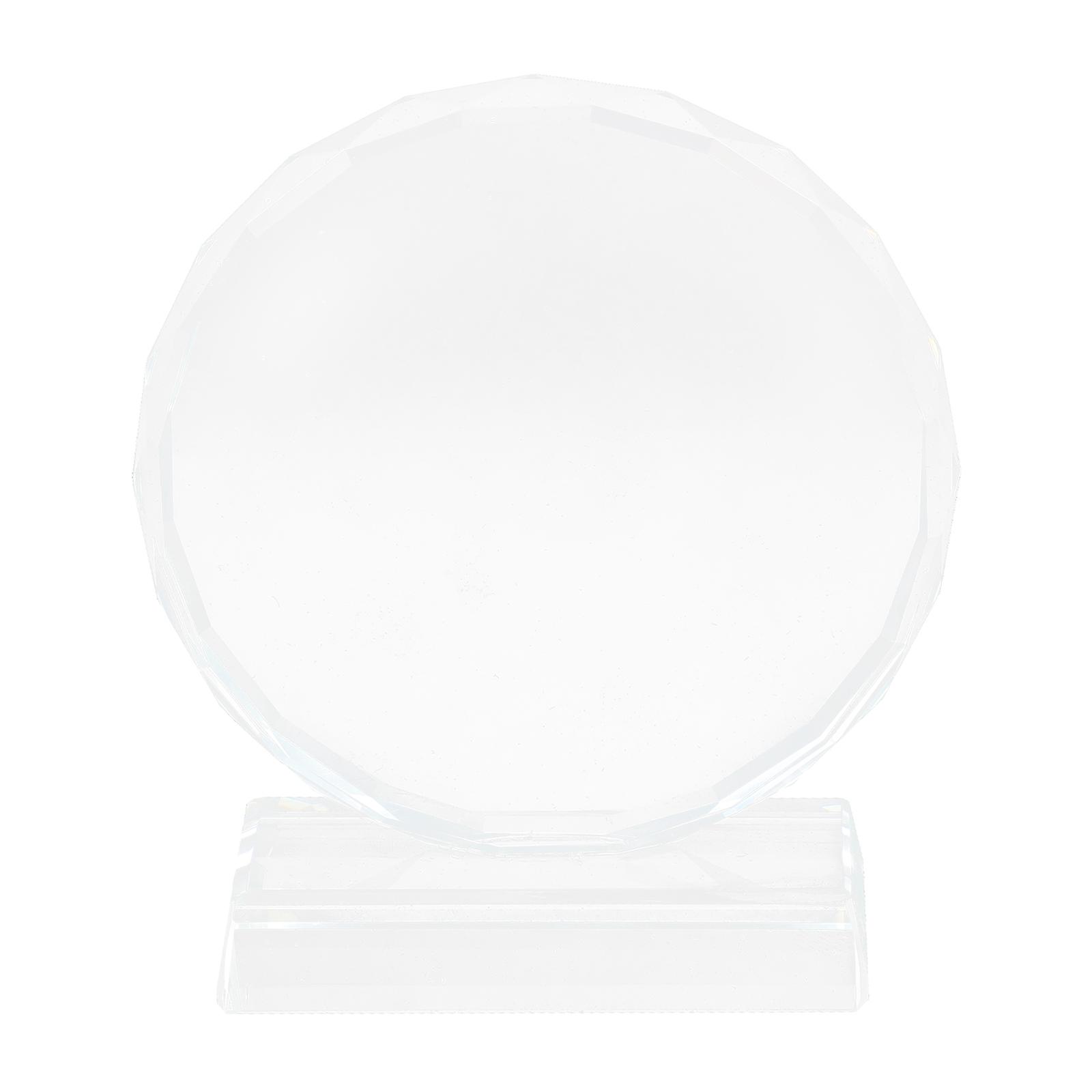 Transparent Crystal Trophy for Award Delicate Prize Accessory 1 Set