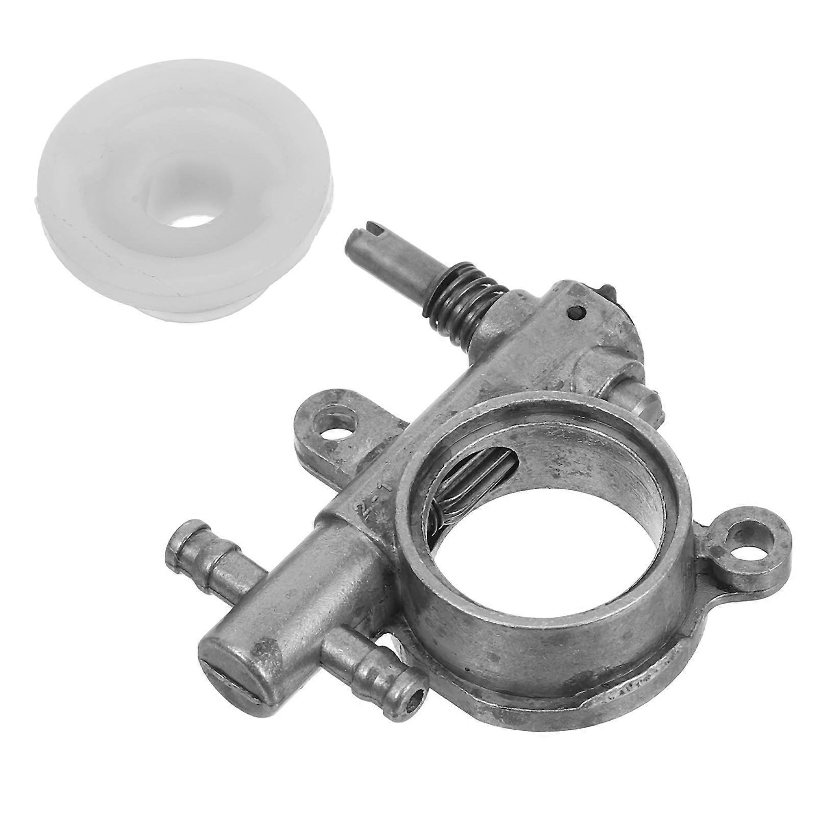 محرك بالمنشار مضخة الزيت استبدال جزء لأعمال الحديقة الفضي 5.40X3.90X2.70CM دودة 1 قطعة