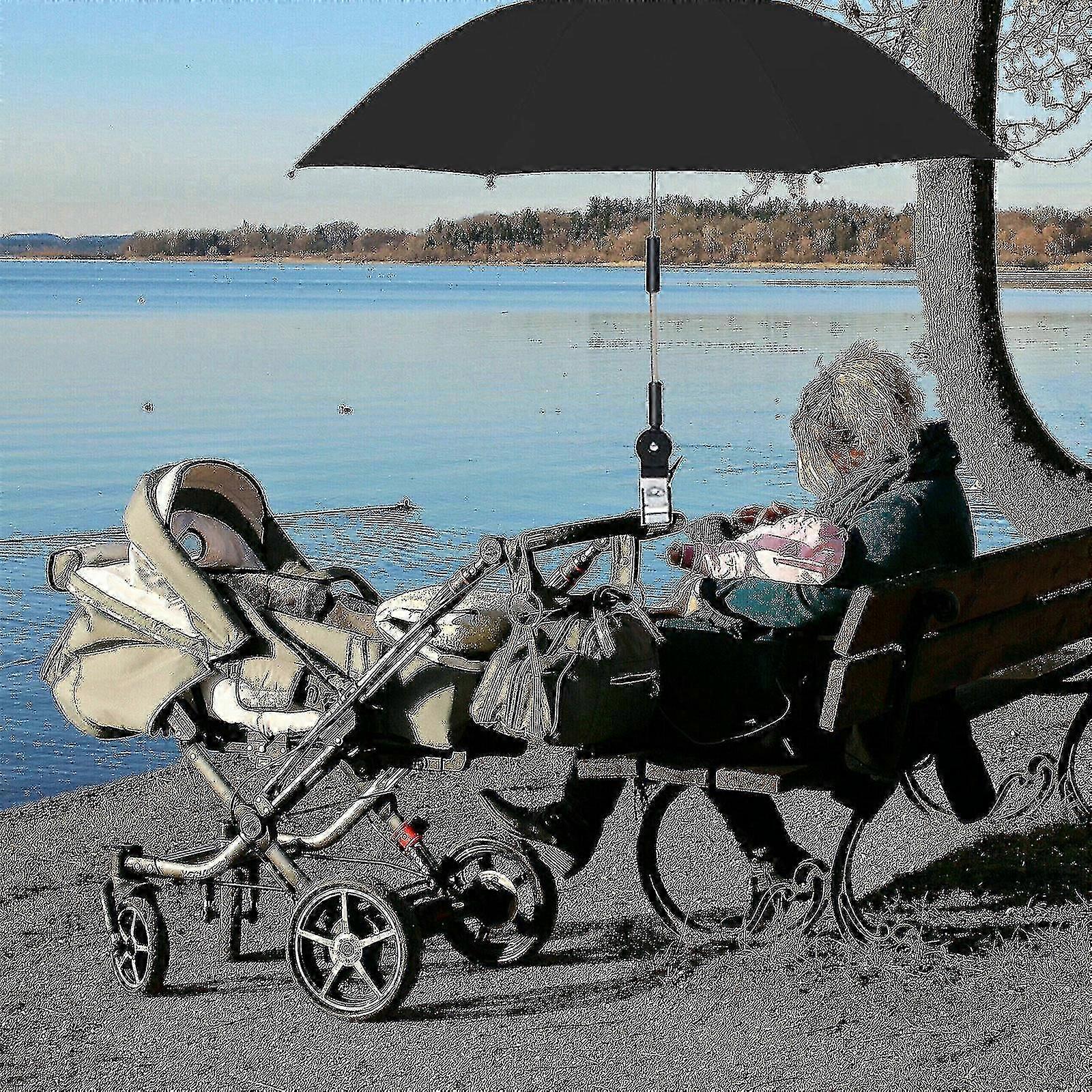 UPF 50+ solskyddsparaply för rullstolar