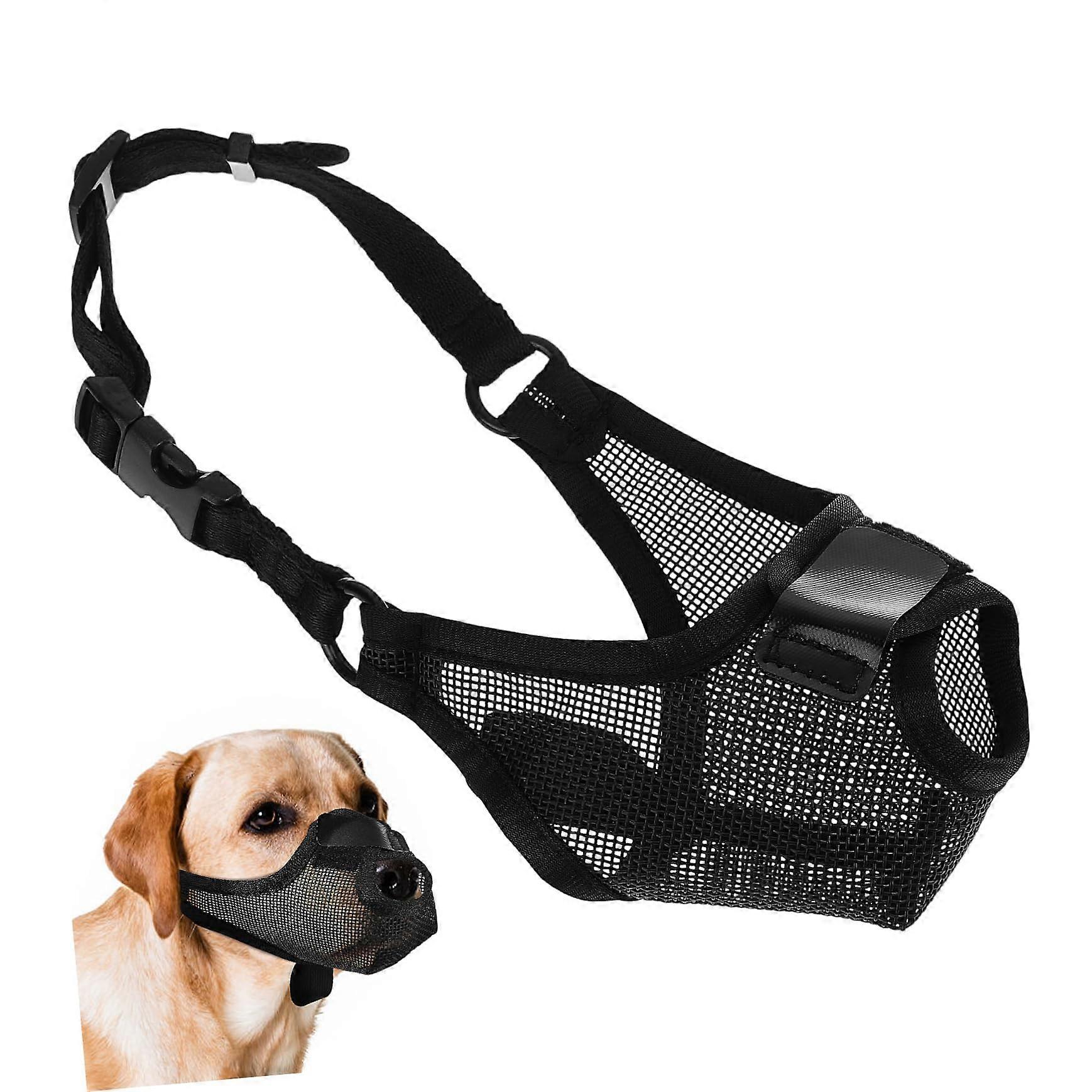 Adjustable Dog Muzzle Made of Breathable, Safe, and Comfortable Material for Small and Large Dogs, Bite Protection for Vet Visits