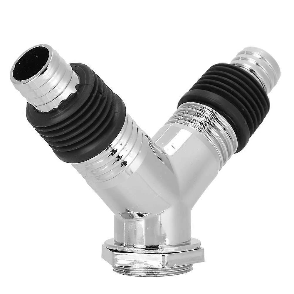 Yshaped dualuse connection for floor drain TShupp adapter with decorative cover