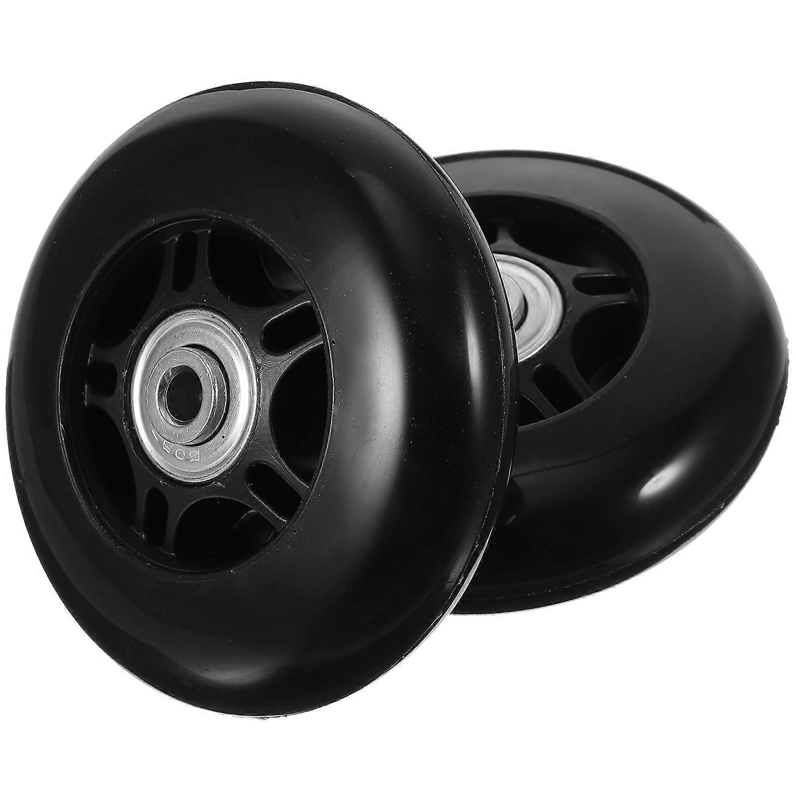 Flexible Luggage Wheels with Rubber Suitcase Swivel Caster Replacement for Travel 8mm