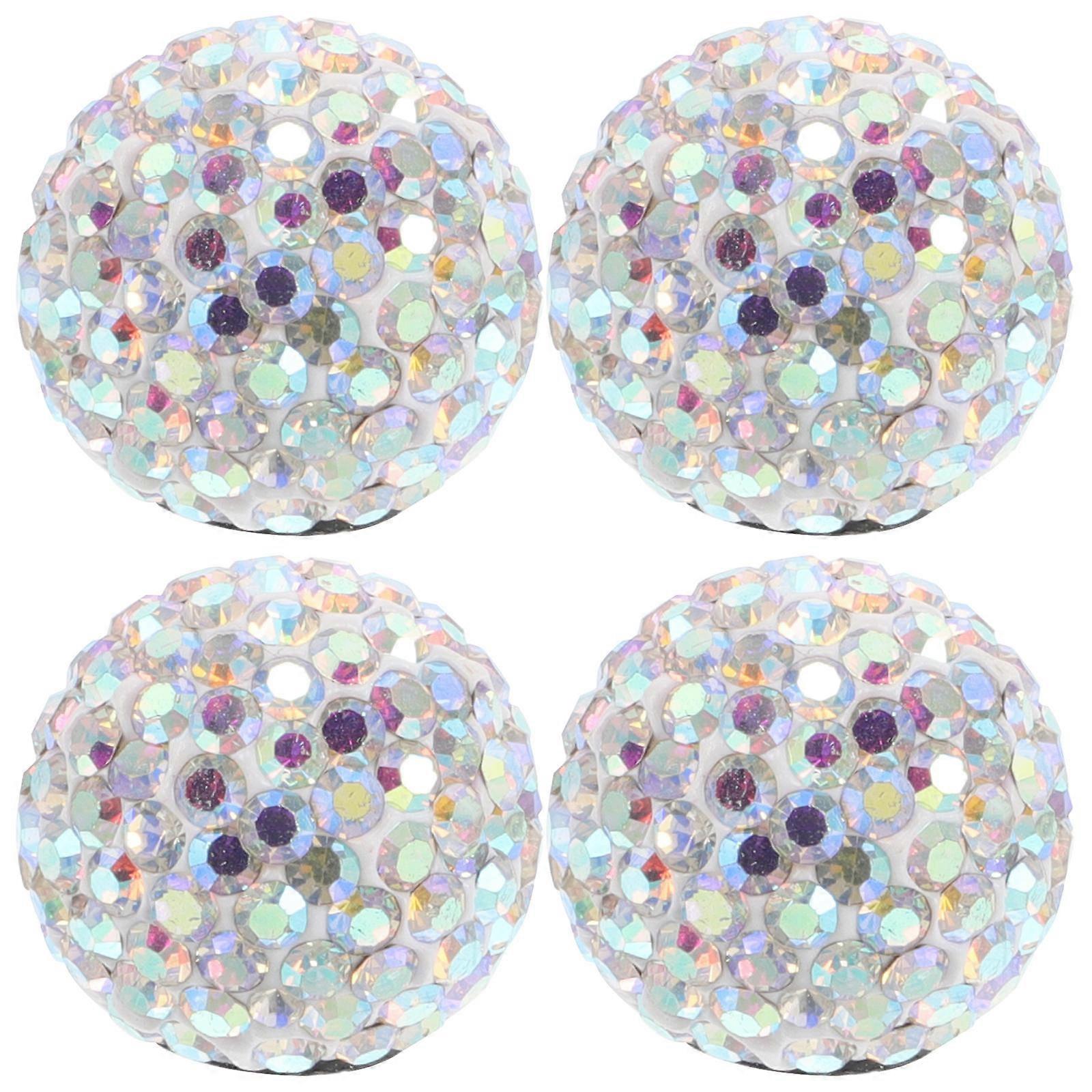 Crystal Bling Tire Valve Stem Caps for Car Dustproof Waterproof Easy to Install ABS Polymer Multi Size Fits All