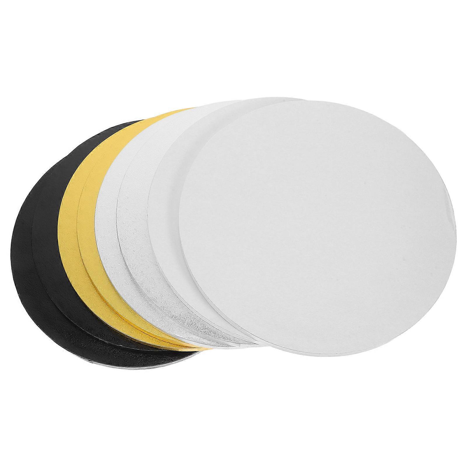 Sturdy Base Corrugated Cake Boards Elegant Design For Bakers Catering Professionals 12Inch Round 8Pcs