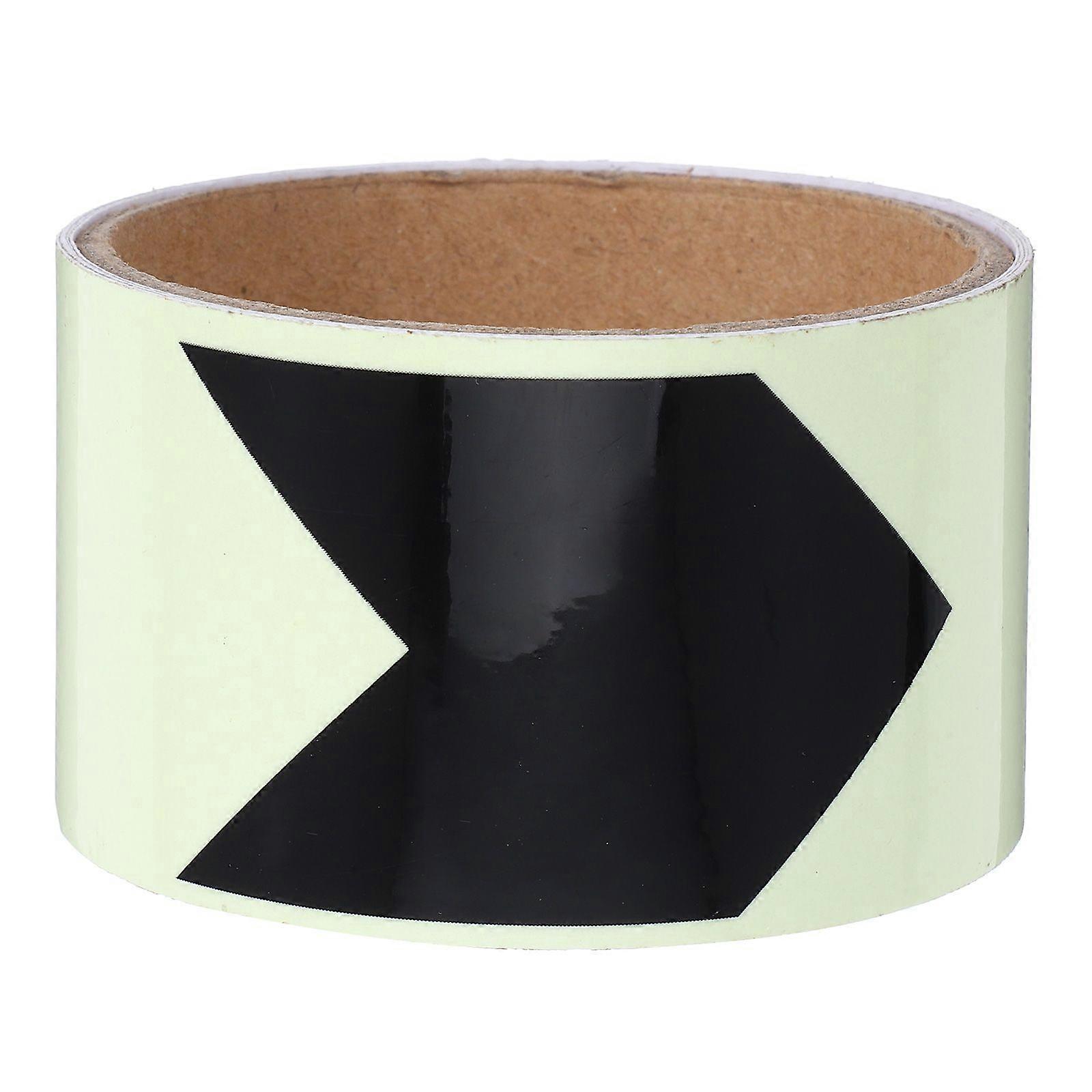 1 Roll Glow in the Dark Directional Marking Tape Reflective Safety Warning Tape Adhesive Tape Heavy Duty Hazard Caution Tape for Outdoor Use