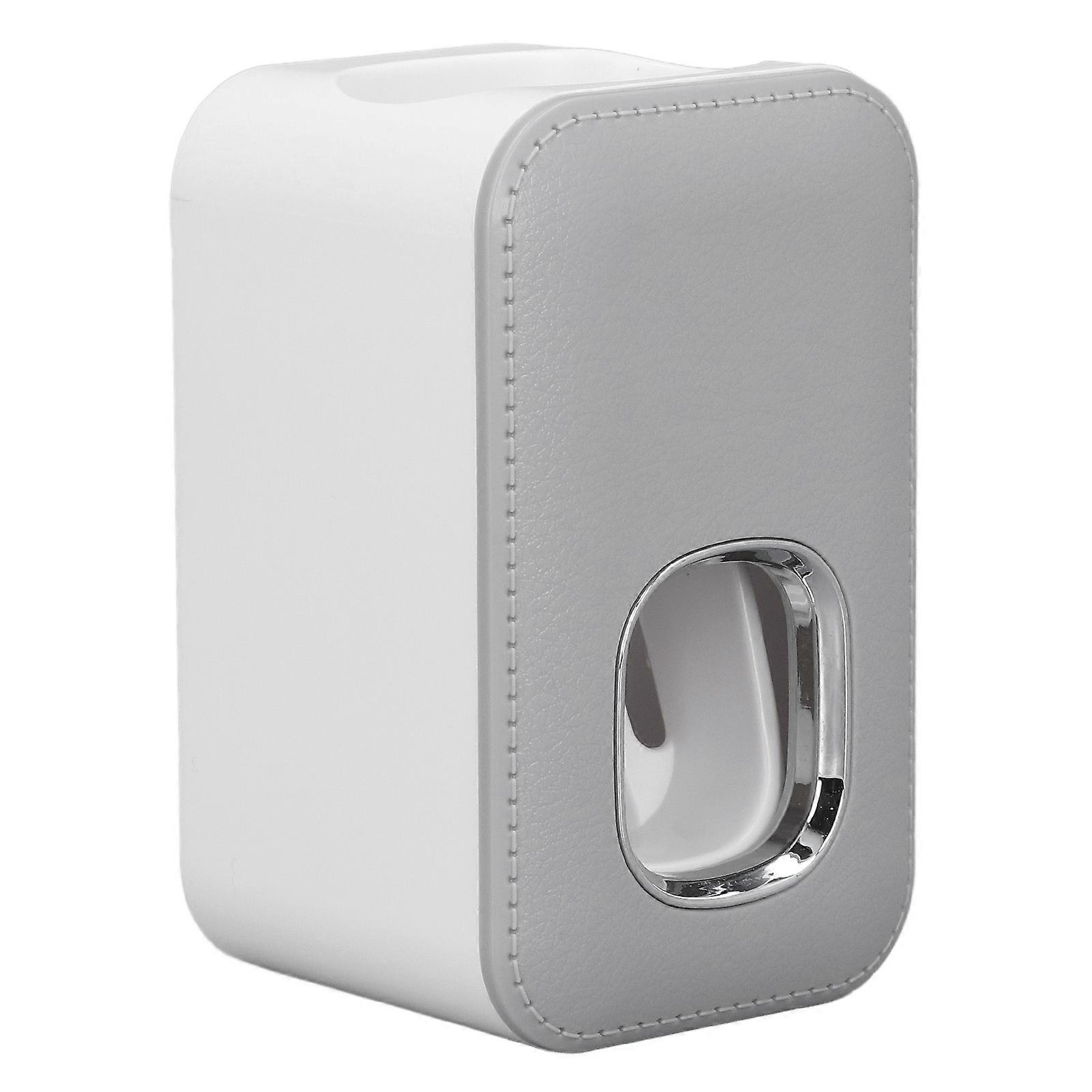 Toothpaste Dispenser Full Automatic Wall Mounted Hands Free Easy Operation Toothpaste Squeezer for Bathroom Hotel Gray 