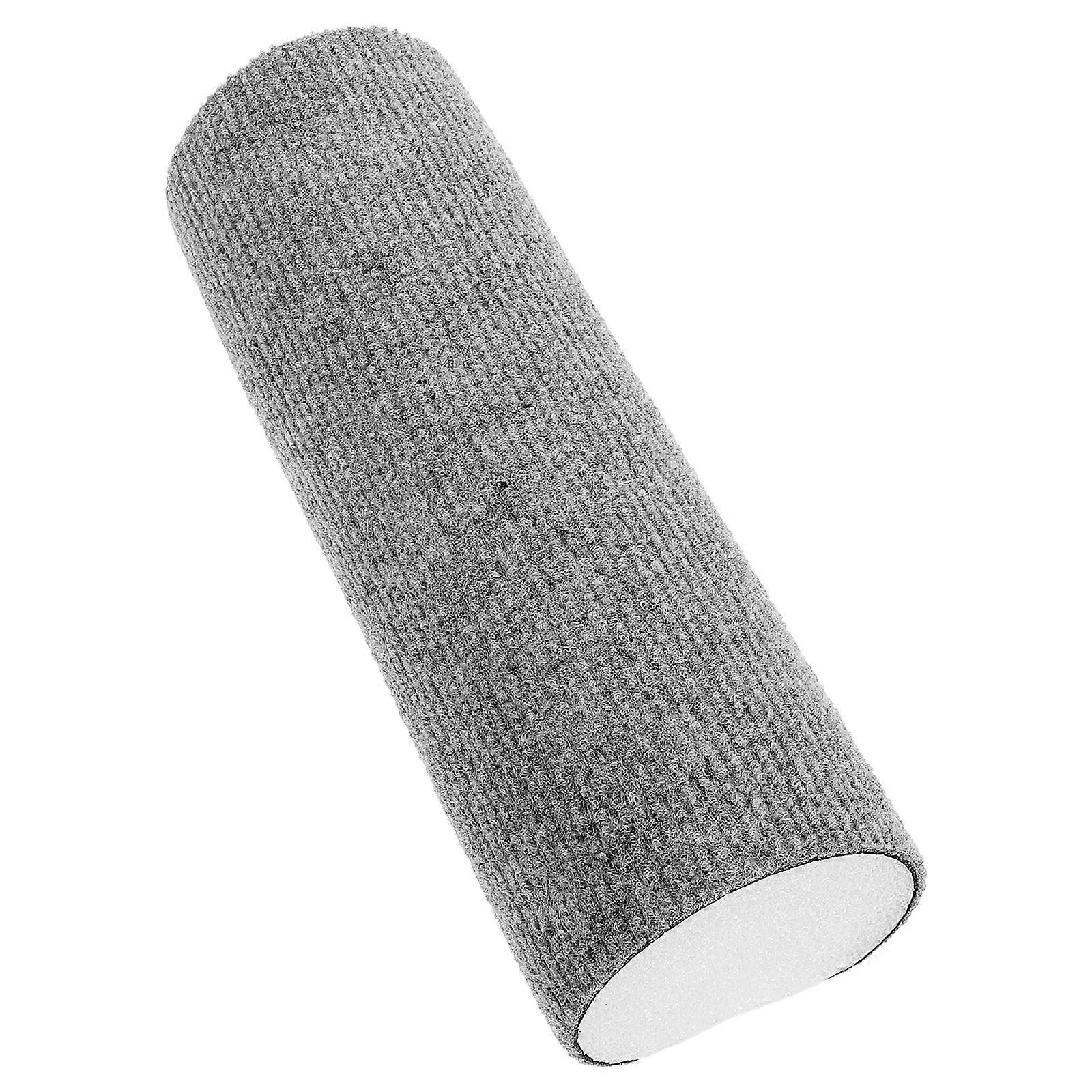 Adorable Cat Scratching Post for Home Use Comfortable and Durable Foam Cloth Light Grey 12.5 Inches