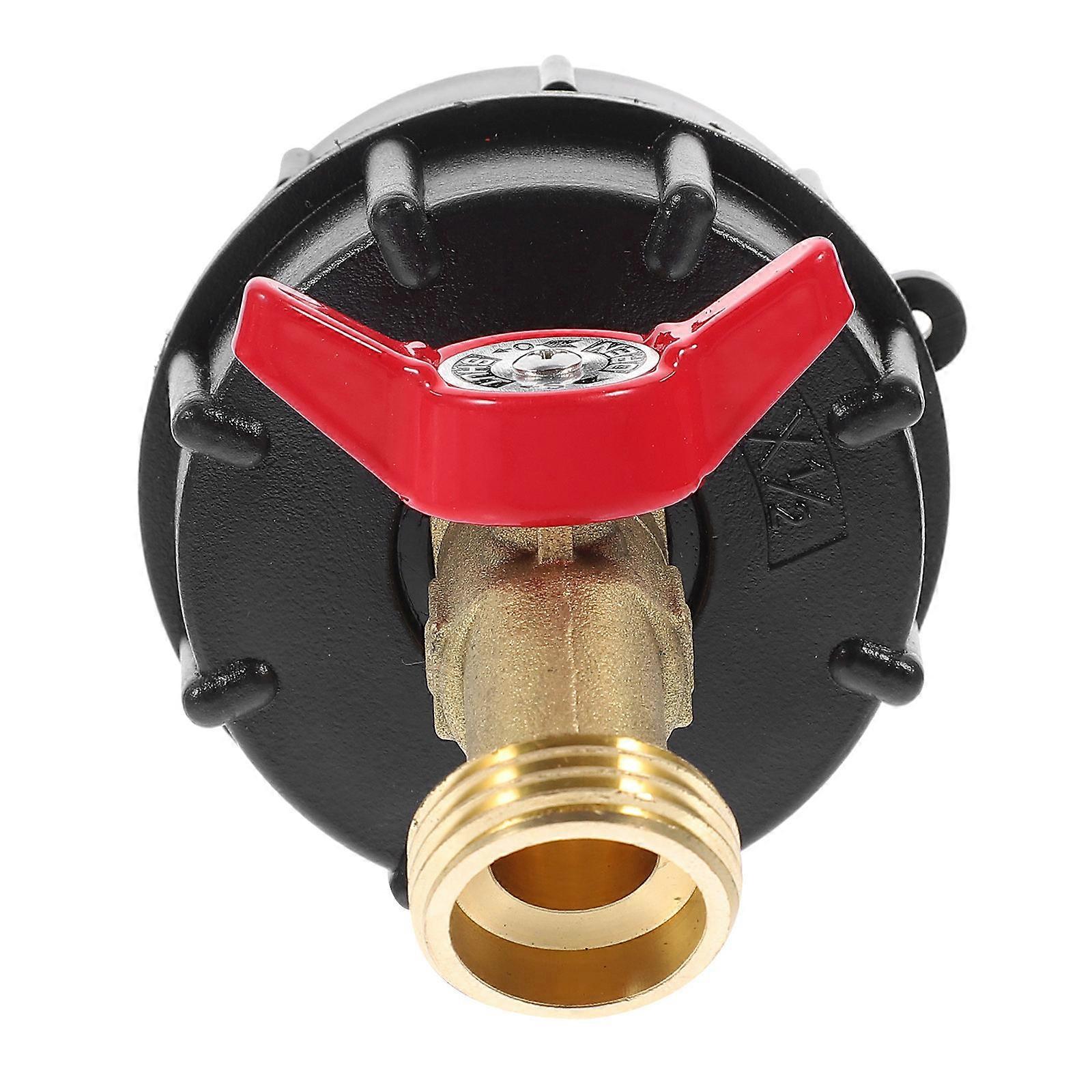 Water Tank Fitting Adapter With Faucet For IBC Tank And Garden Hose Connection Ideal For Homeowners And Gardeners 1Pcs