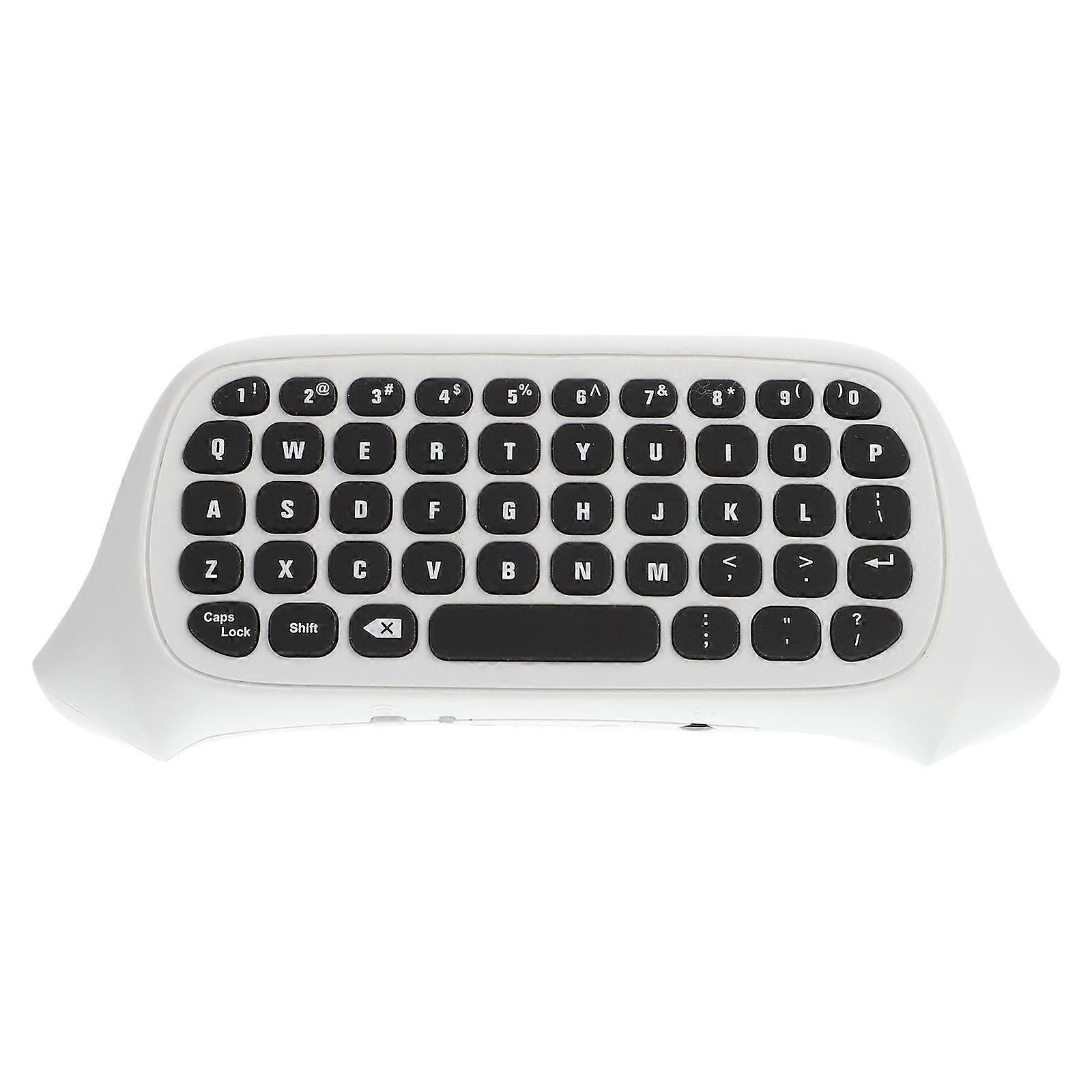 Thin Machine Wireless Keyboard for Games with 2.4G Technology Compact Size White ABS
