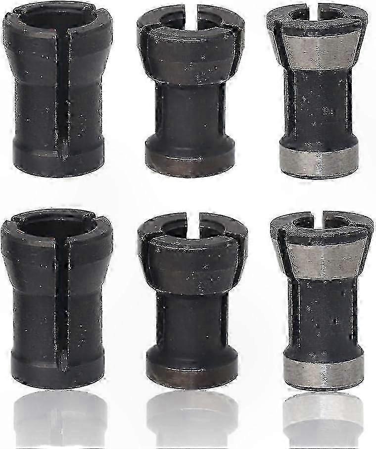 6-Piece HSS Collet Chuck Set with Adapter for Accurate Machining Operations