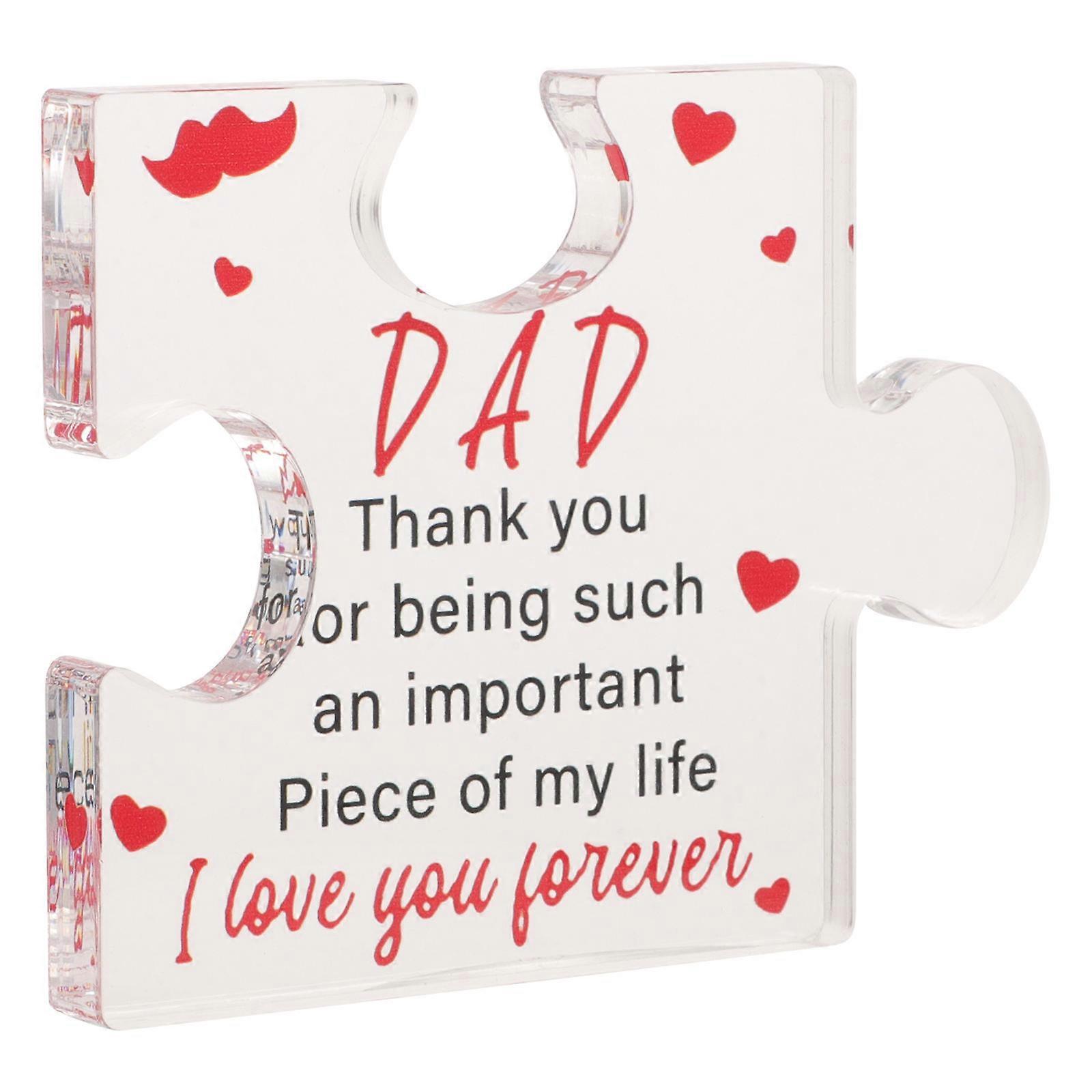 Thank You Gift Appreciation Clear Acrylic Table for Home Use Multi Color 7.8 x 5.9 Inches