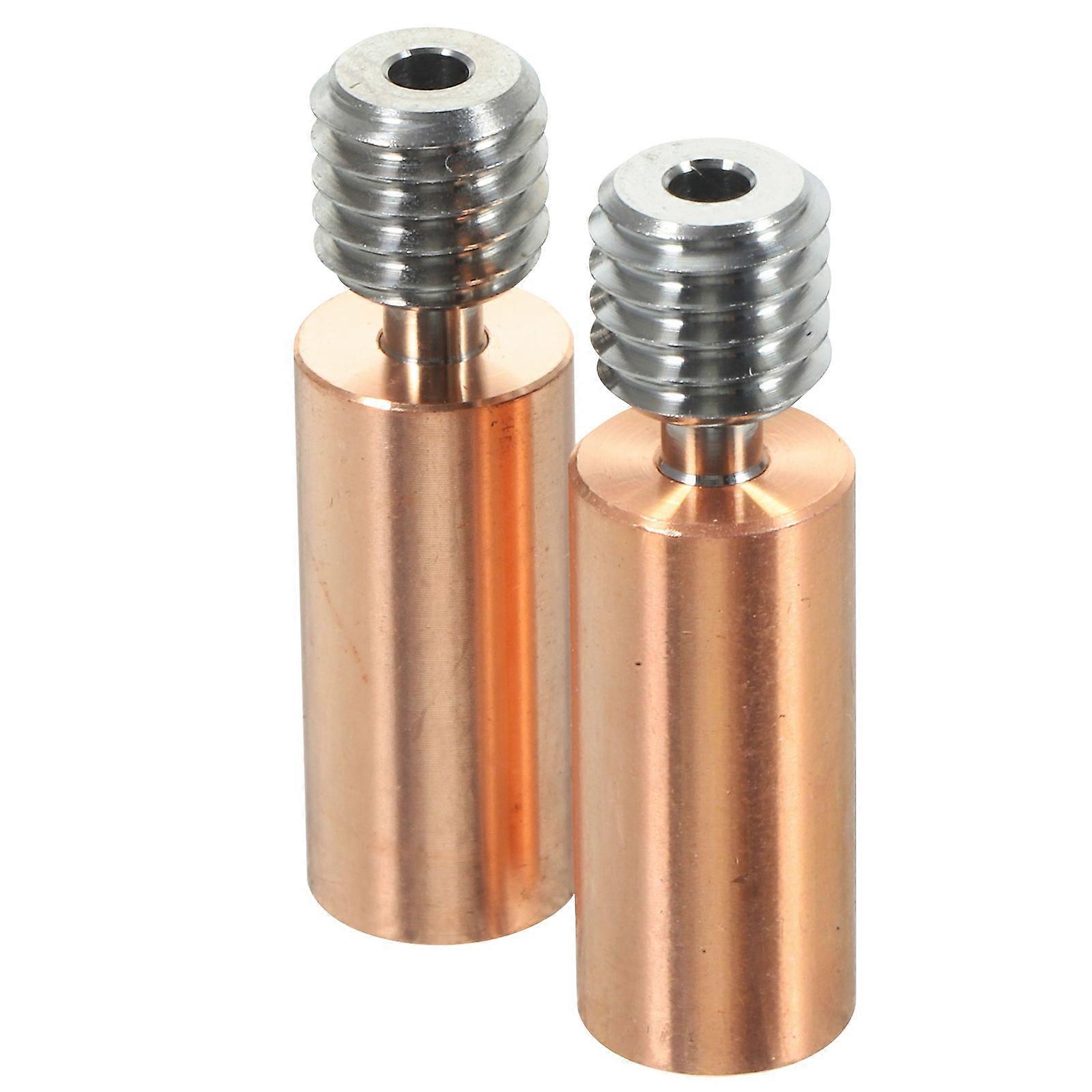 Printing Bi-Metal Heat Break Smooth Heatbreak Designed For 3D Printing Use With Golden Attributes 2Pcs