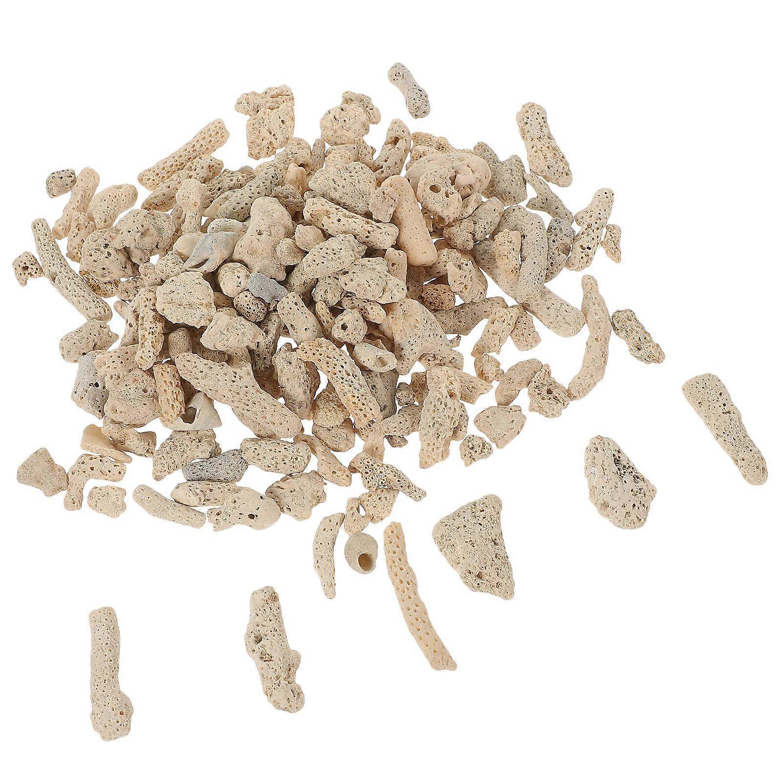 Akvaryum Aksesuarları Ezilmiş Mercan Filtre Ortamı Akvaryum Taşları Açık Sarı Orta Tahıllı Su Arıtma 1 Adet