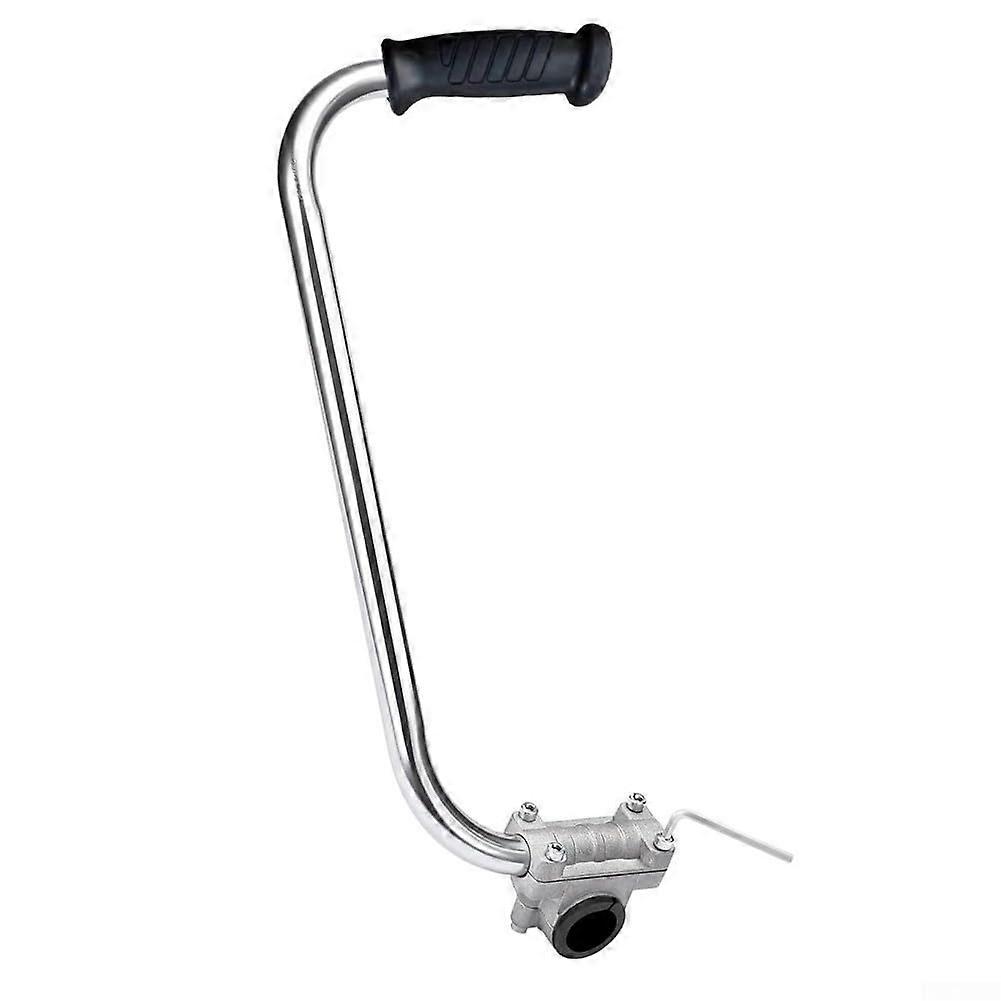 Lawn mower auxiliary handle, grass trimmer handle, stainless steel string trimmer handle, compatible with most trimmer shafts