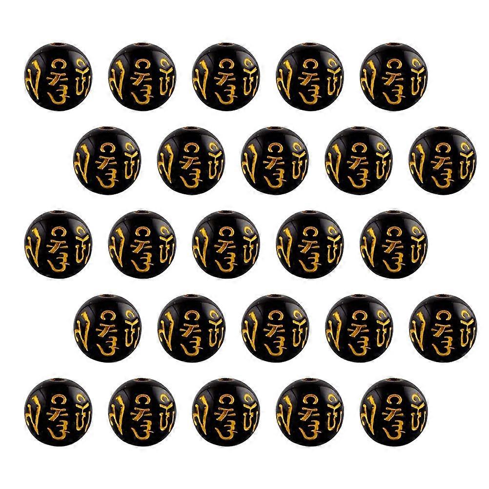 Charms Beads 200Pcs Buddhist Jewelry Accessories DIY Crafting Round Design 0.8X0.8Cm