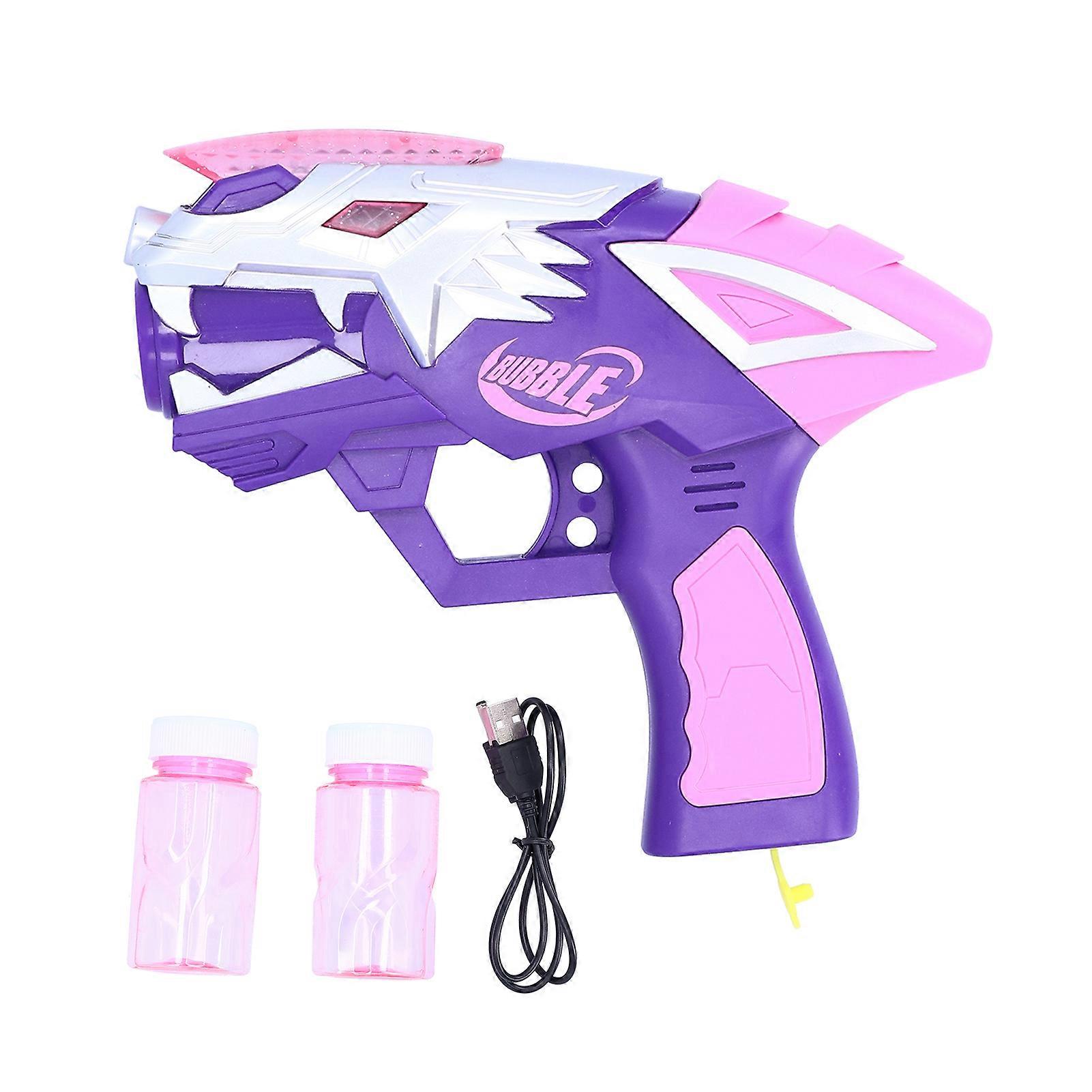 USB Bubble Maker Toy Children Bubble Machine Toy with Light Music Projection Effect