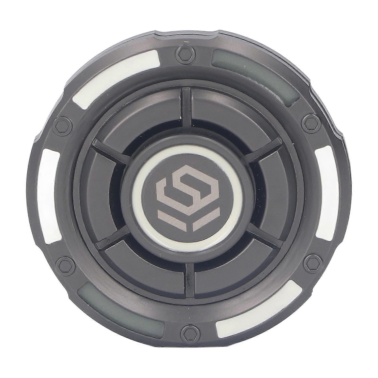 Fingertip Gyroscope Round Shaped Reduce Anxiety Smoothing Rotating Metal Decompression Toy Grey