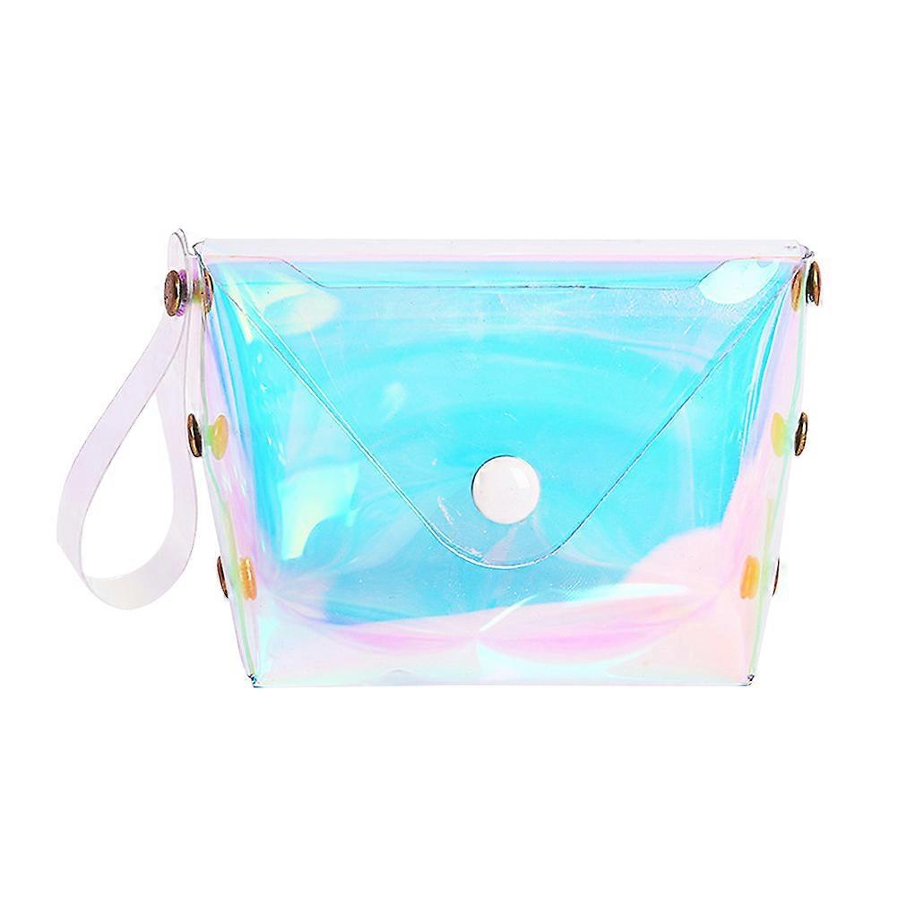 Transparent Portable Coin Purse for Storage Use with Waterproof Plastic Material 7.87x3.94 Inches