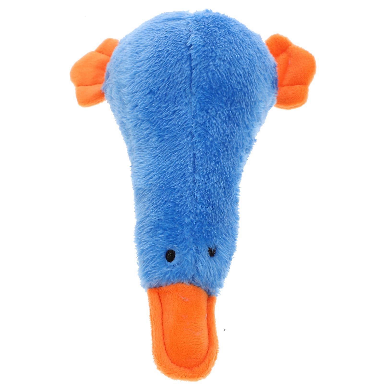 Squeaky Duck Toy For Interactive Chew Toy With Built-In Squeaker Cartoon Design Medium Size