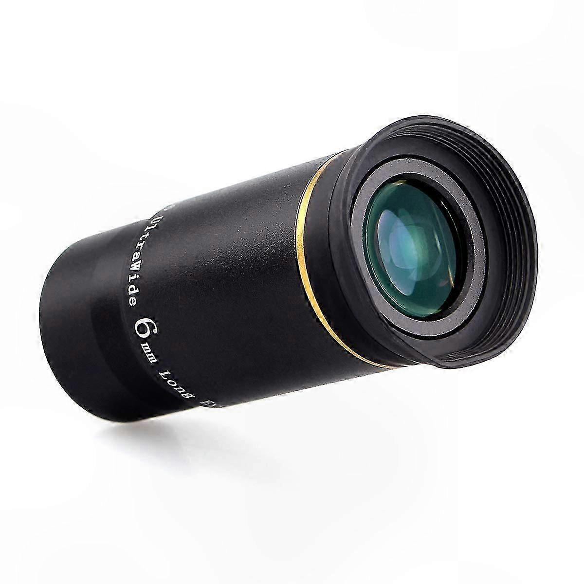 1.25" 6mm Ultra Wide Angle Telescope Eyepiece with 66 Degree Field of View