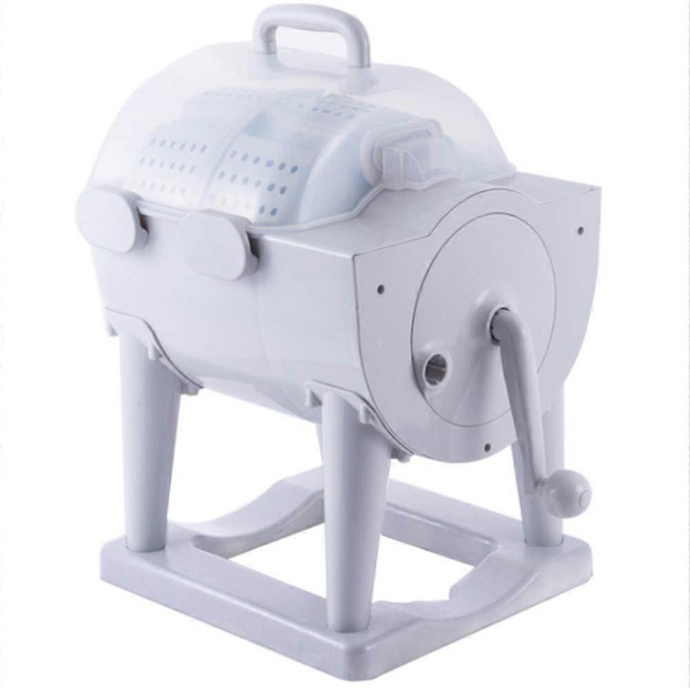 Manual Portable Washing Machine for Apartment, Hotel, Dorm, Camping, Compact Hand Crank, Counter Washer/Dryer