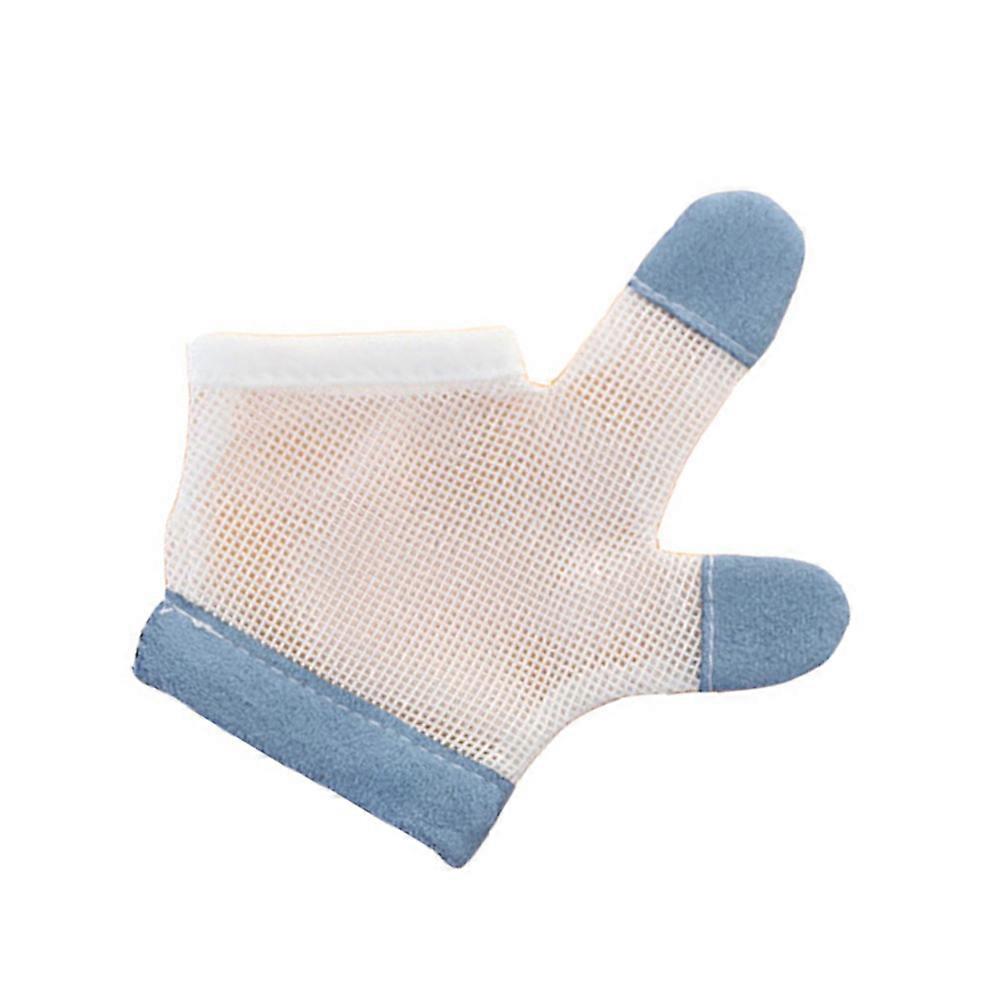 Half-finger Baby Teething Mittens For Children Teething Period 11.5X6.5CM Quick-drying Adjustable Cuffs 1 Pair