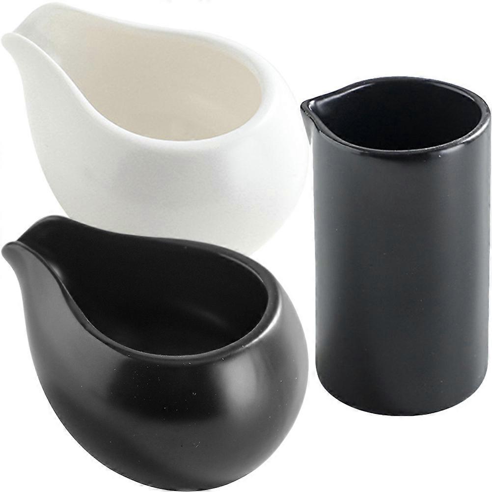 Assorted Color Ceramic Milk Pitcher Sauce Dispenser for Home Use Perfect for Kitchen and Dining 12 oz