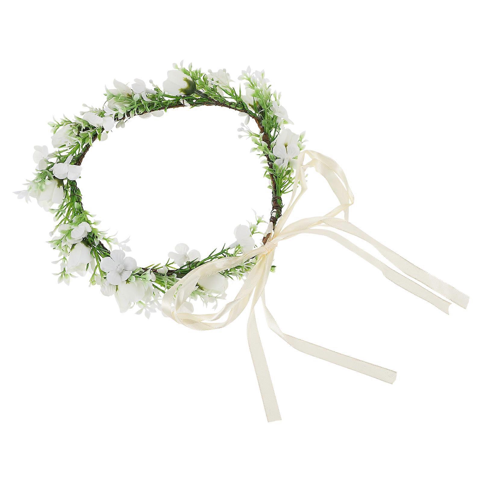Simulation Wreath Headpiece For Themed Parties Beach And Vacation Assorted Color Fabric 1Set